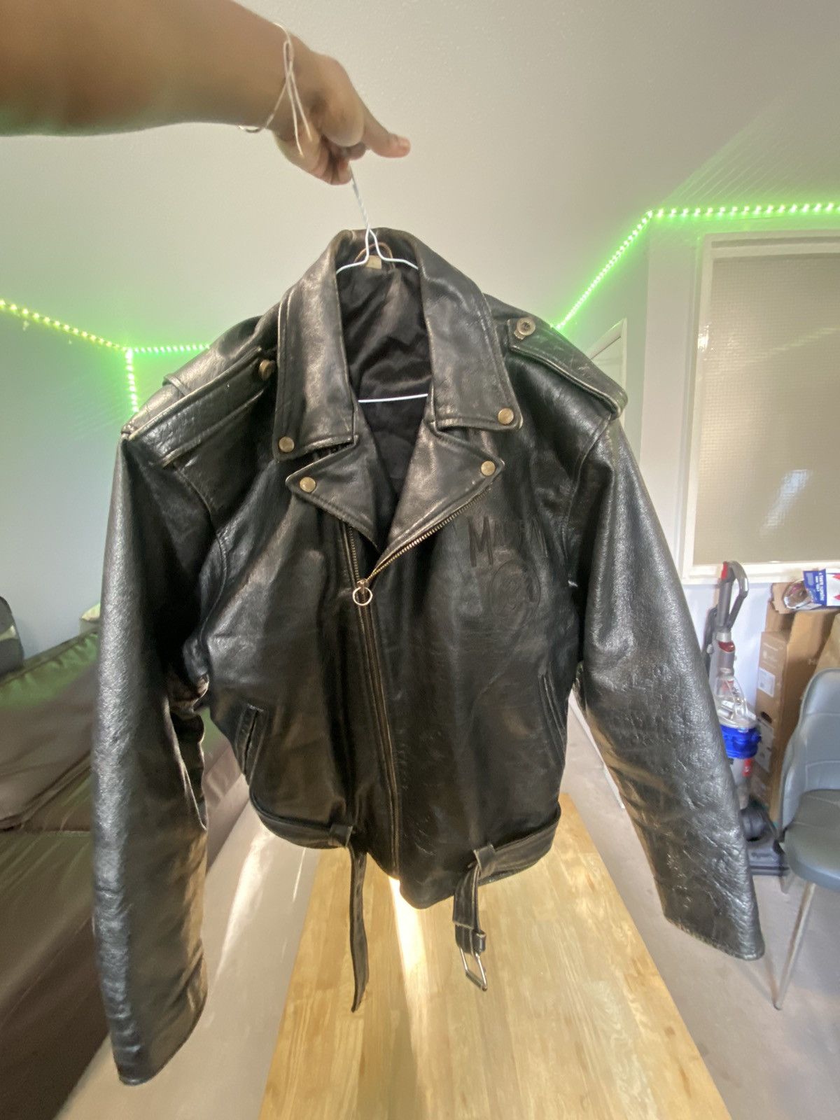 Vintage Maffay Leather Jacket Size US M / EU 48-50 / 2 - 10 Thumbnail
