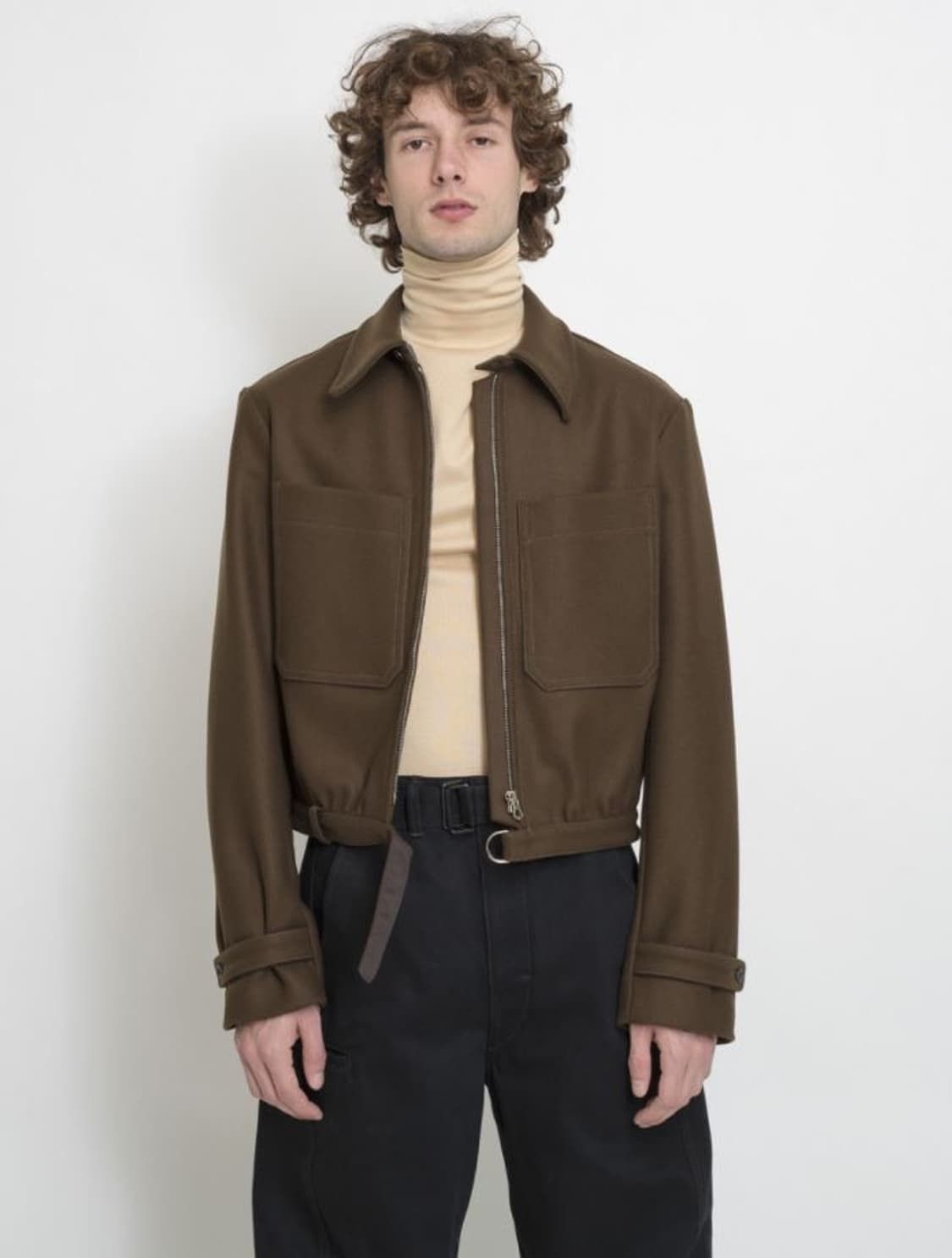 Lemaire wool blouson brown 44 size Size US S / EU 44-46 / 1 - 1 Thumbnail