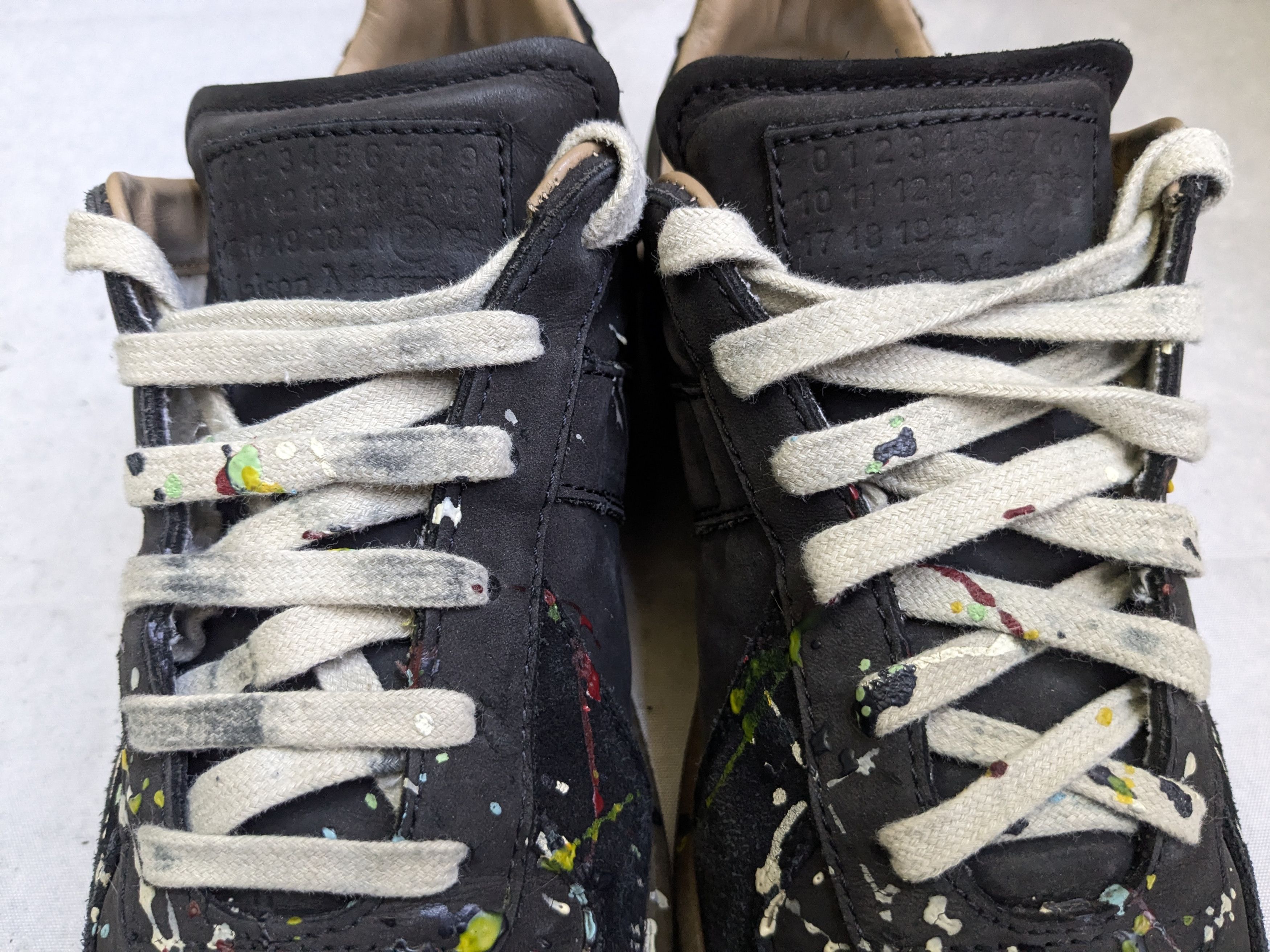 Maison Margiela Maison Margiela Replica GAT Paint Splatter Black 7 40 Low Size US 7 / EU 40 - 5 Thumbnail