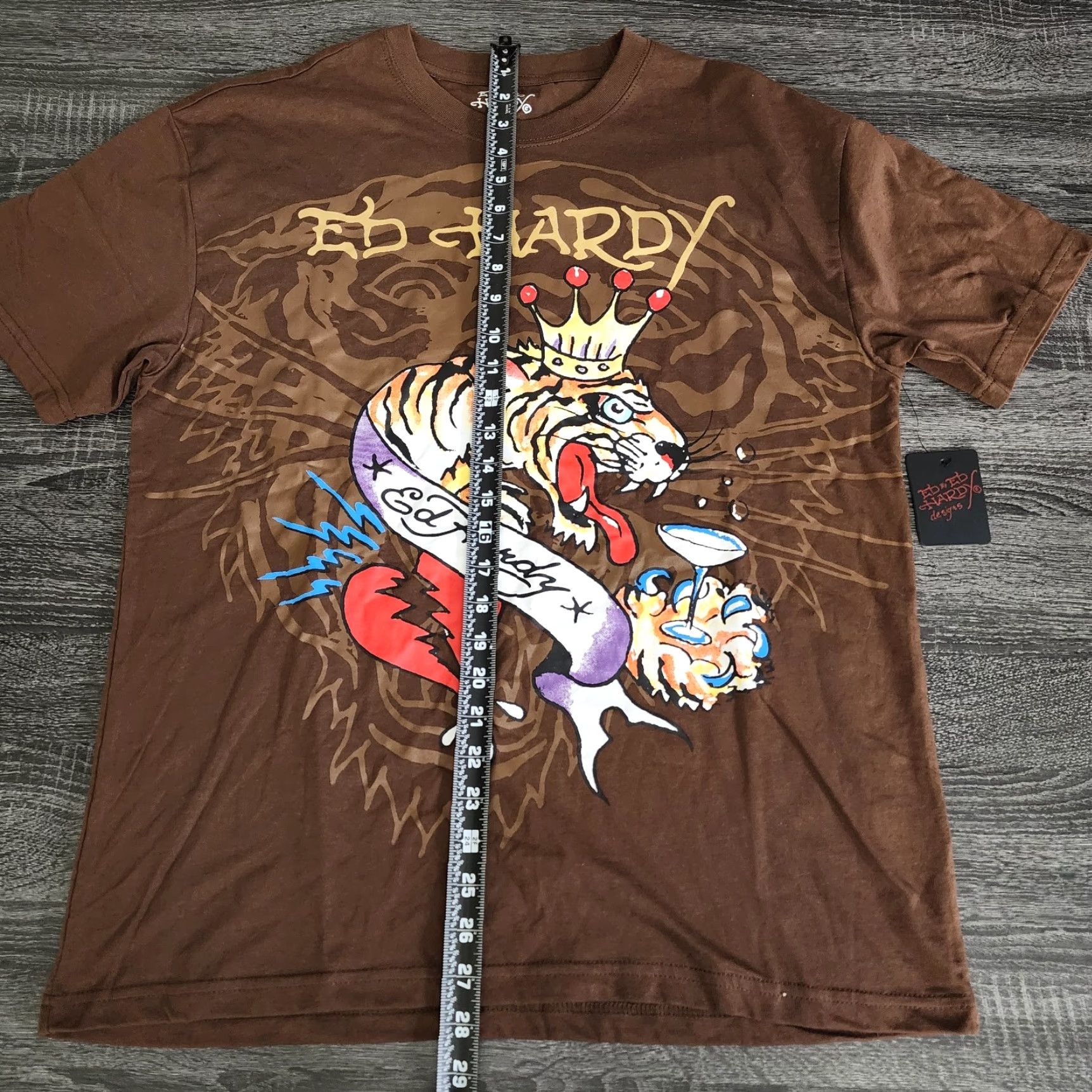 Ed Hardy Ed Hardy T Shirt Mens M Brown Tiger Tattoo Grunge Y2k Style New Size US M / EU 48-50 / 2 - 8 Thumbnail