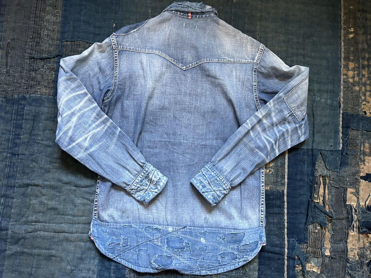 Kapital × Kapital Kountry Kapital boro denim patchwork western shirt Size US M / EU 48-50 / 2 - 2 Thumbnail