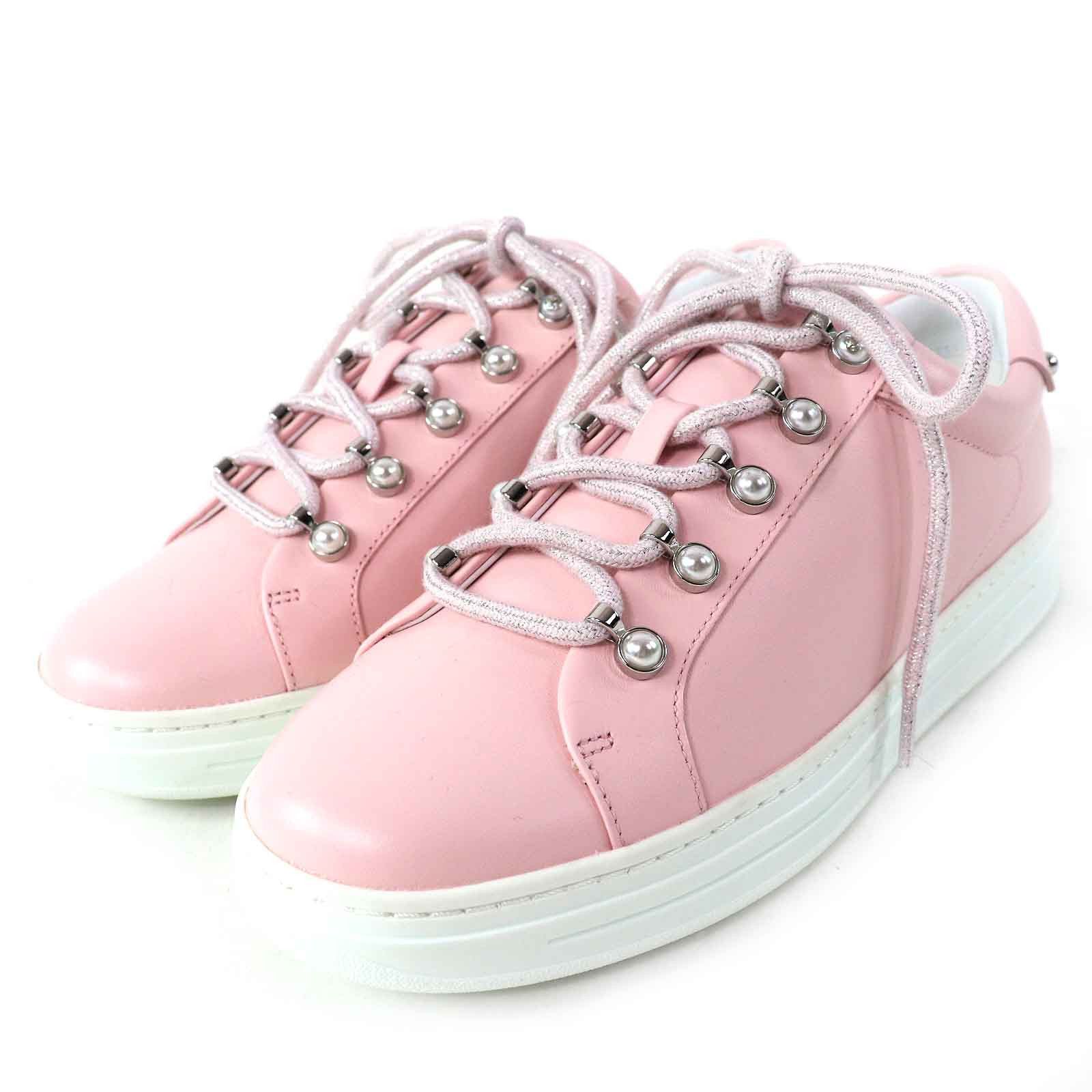 Jimmy Choo Jimmy Choo Jimmy Choo Antibes Leather Sneakers Leather Shoes DUTY FREE for USA Size ONE SIZE - 1 Thumbnail
