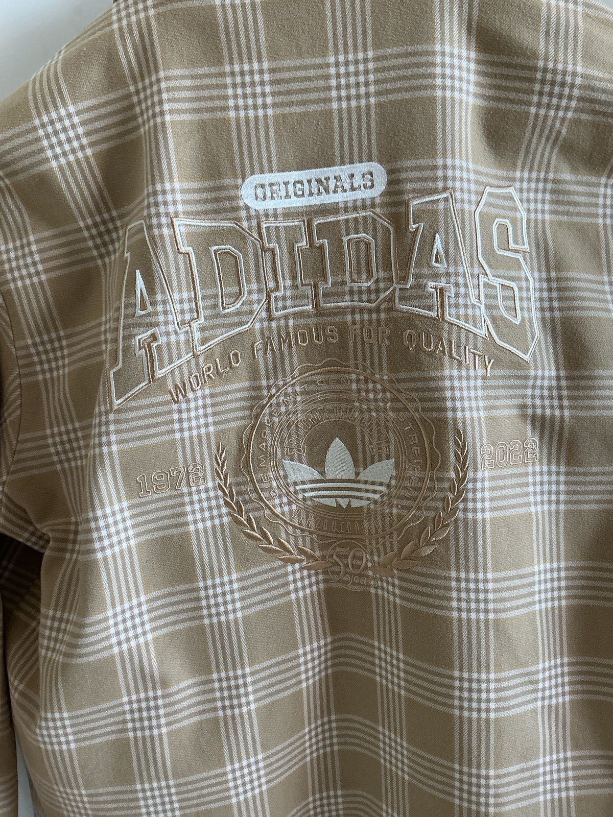 Adidas Adidas Originals Anniversary Plaid Jacket - Big Embroidery Size US M / EU 48-50 / 2 - 18 Thumbnail