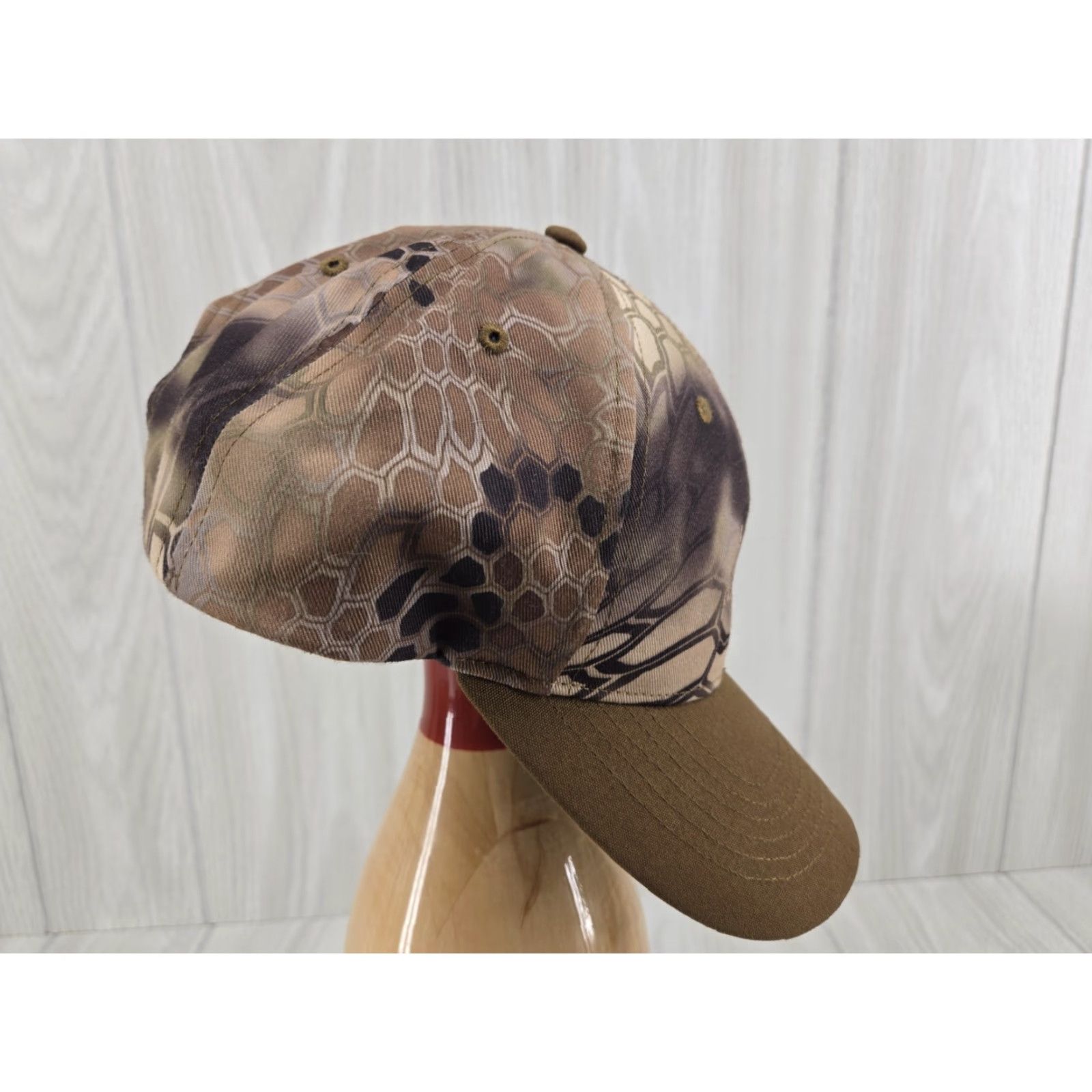 Vintage Aviagen Kryptek Camo Hunting Outdoor Hat Cap Strap Back Camouflage Mens One Size Brown Adjustable Cap Size ONE SIZE - 4 Thumbnail