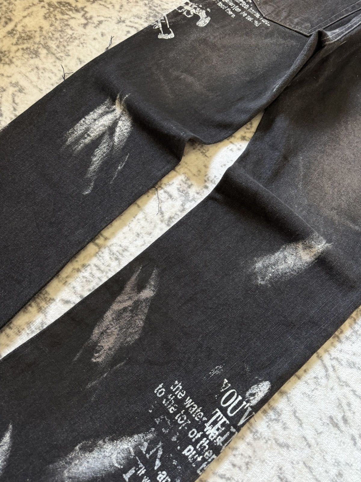 Japanese Brand Rare Bernings Sho Poems Riot Studded Flared Jeans Japan Size US 30 / EU 46 - 17 Thumbnail