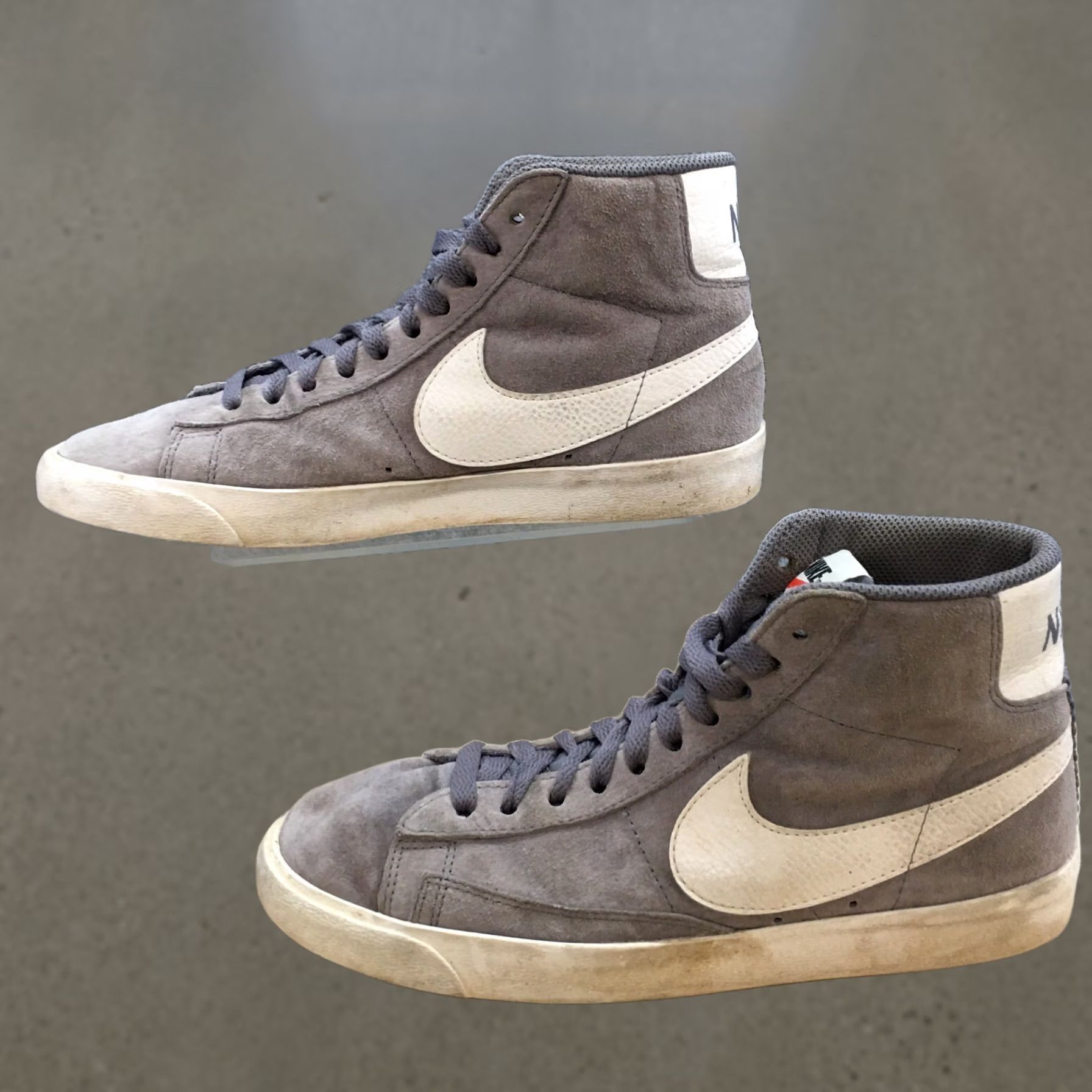 Nike Nike Womens 7.5 Blazer Mid Suede Lace Up Sneakers Gray US Size 7.5 - Athletic Wear Size M / US 6-8 / IT 42-44 - 1 Thumbnail