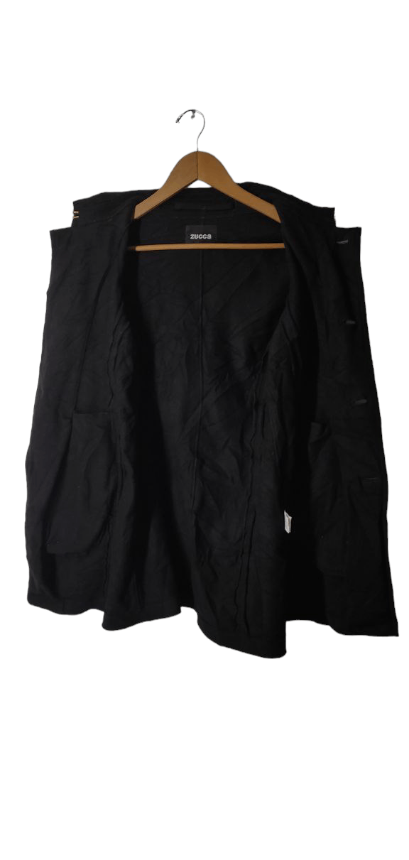 CABANE de ZUCCa ZUCCA BY ISSEY MIYAKE WOOL PEACOAT JACKET Size S / US 4 / IT 40 - 5 Thumbnail