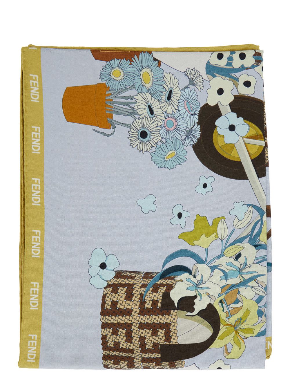 Fendi 'Gardening' Multicolor Silk Scarf for Women Size ONE SIZE - 1 Thumbnail