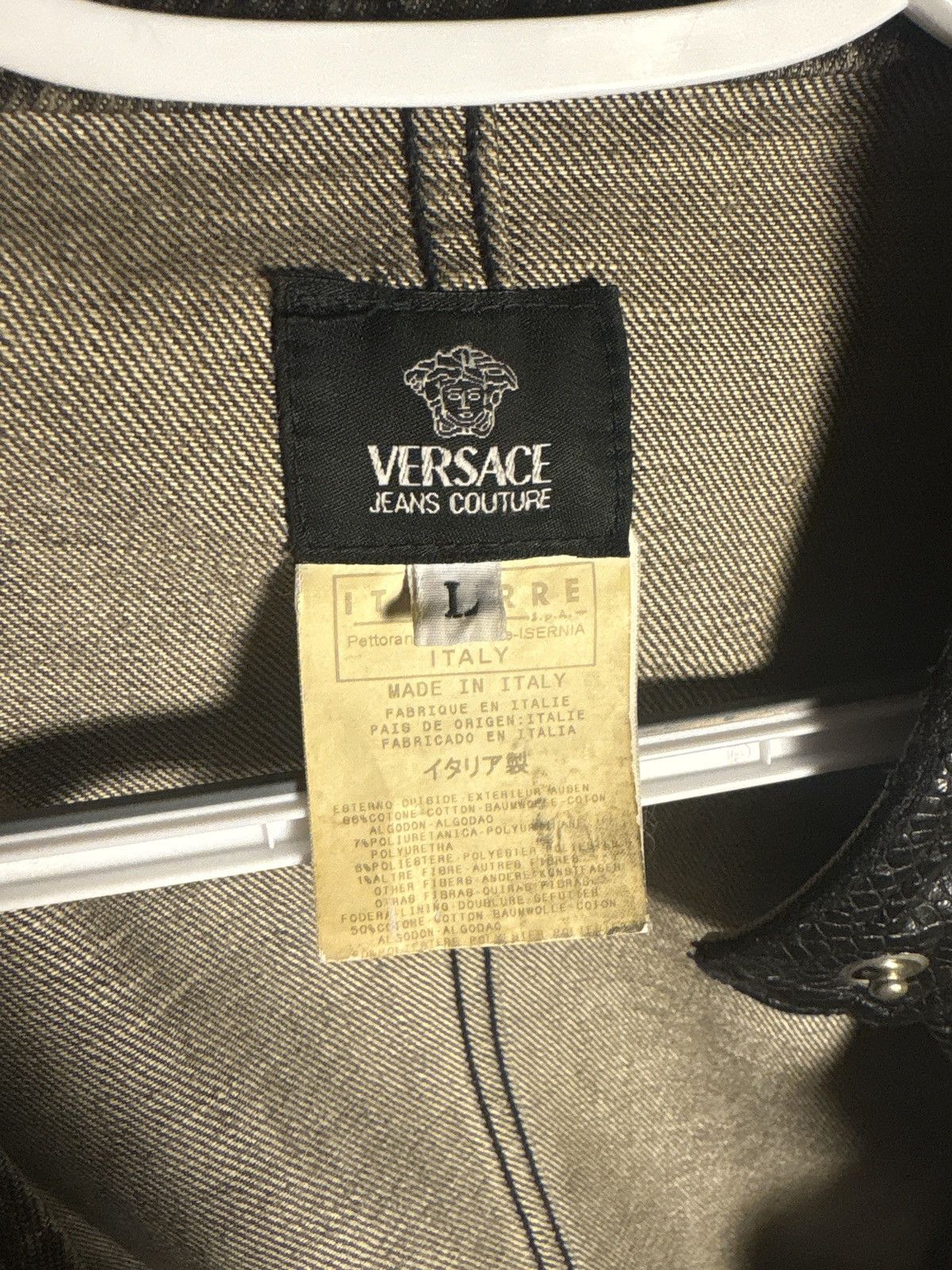 Versace Vintage versace moto jacket Size US L / EU 52-54 / 3 - 5 Thumbnail