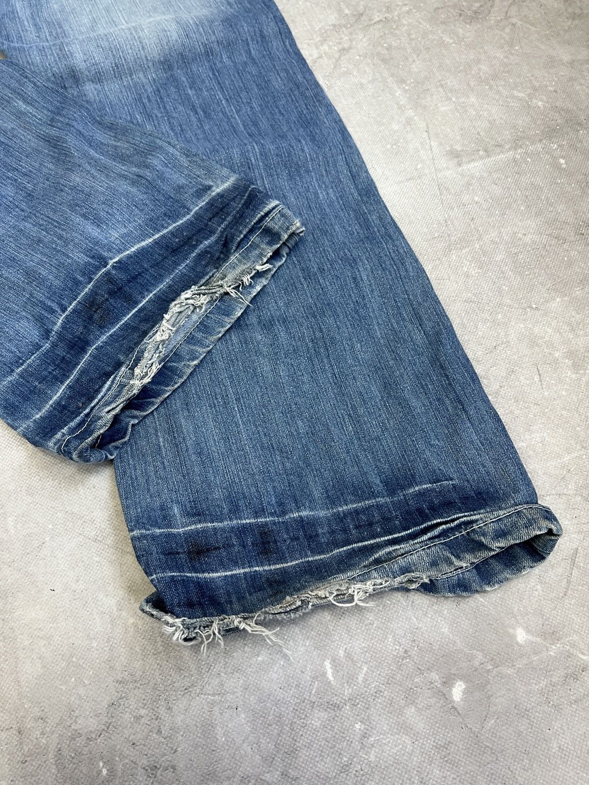 Vintage Blue Denim Jeans skater hype true religion style