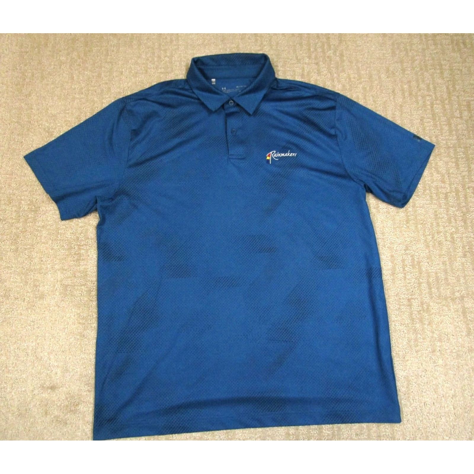 Under Armour Under Armour Polo Shirt Men XL Blue Geometric Performance Rainmaker Golf Course Size US XL / EU 56 / 4 - 2 Thumbnail