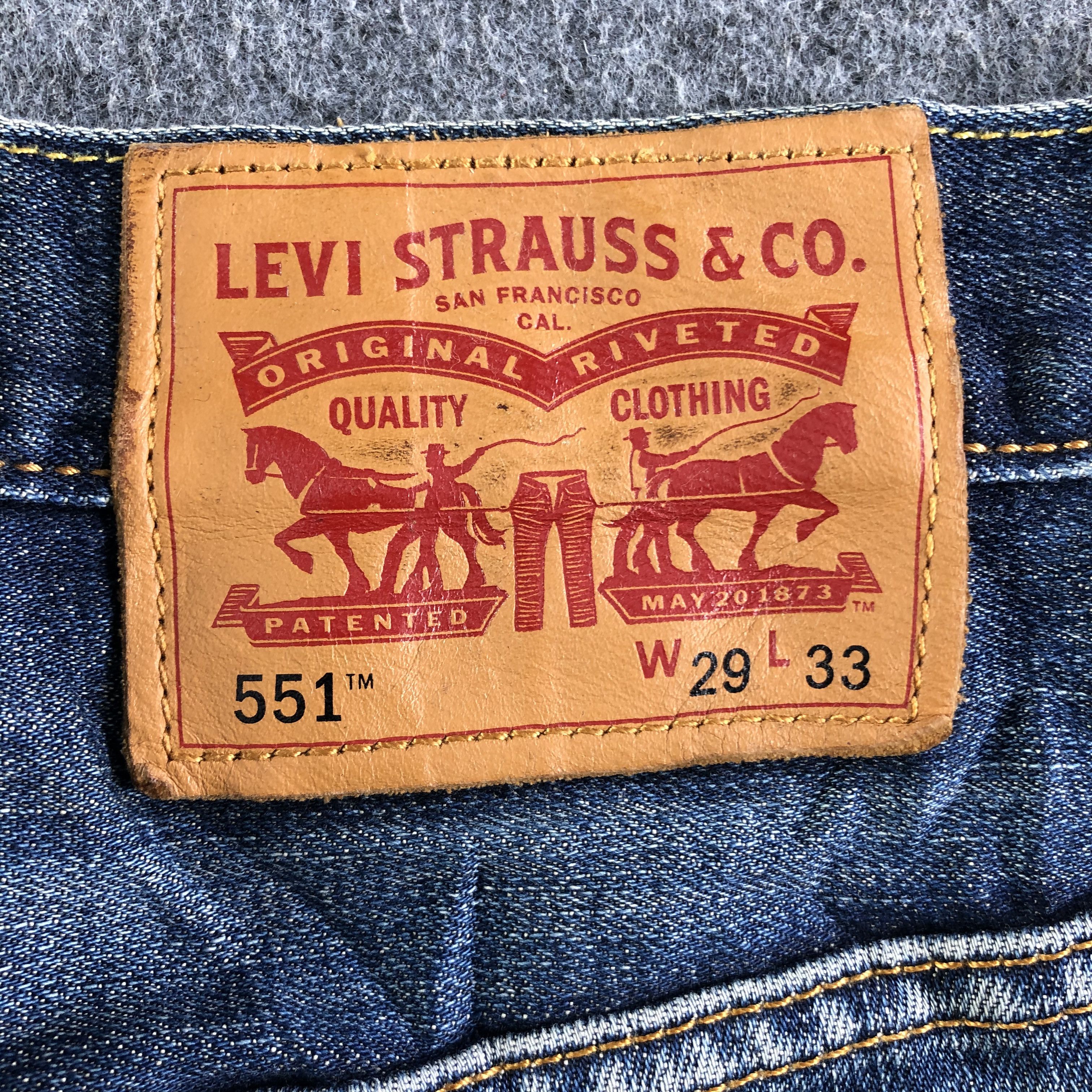 Levi's Vintage Blue Wash Levis 551 Jeans-J3824 Size US 30 / EU 46 - 5 Thumbnail