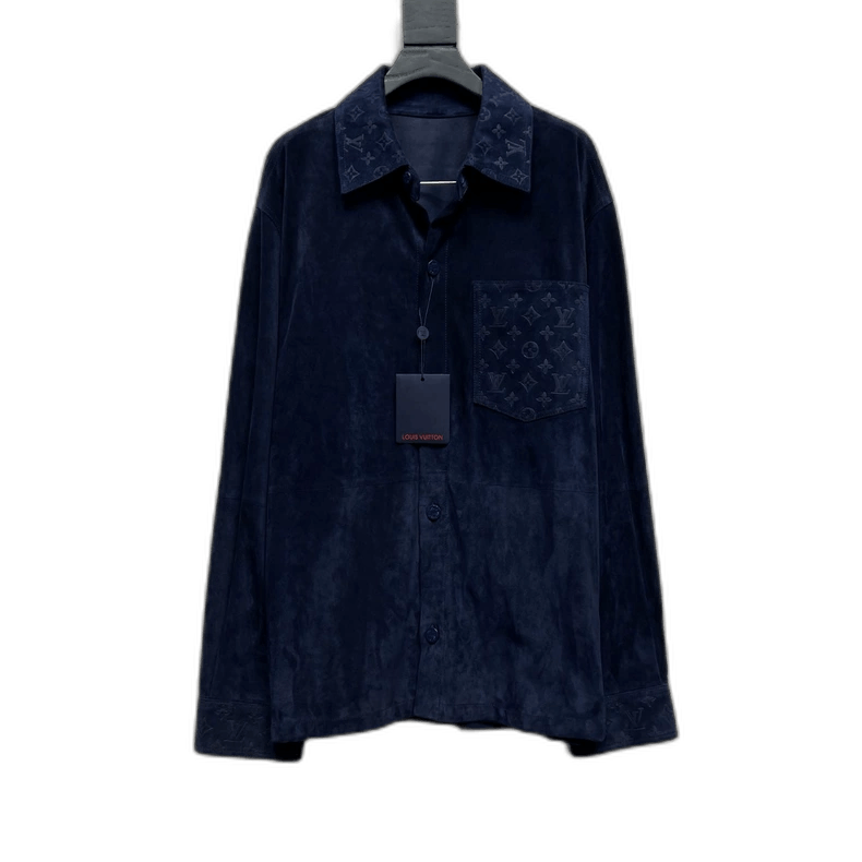 Louis Vuitton Louis Vuitton Monogram Suede Shirt Jacket - dmc Size M / US 6-8 / IT 42-44 - 1 Thumbnail