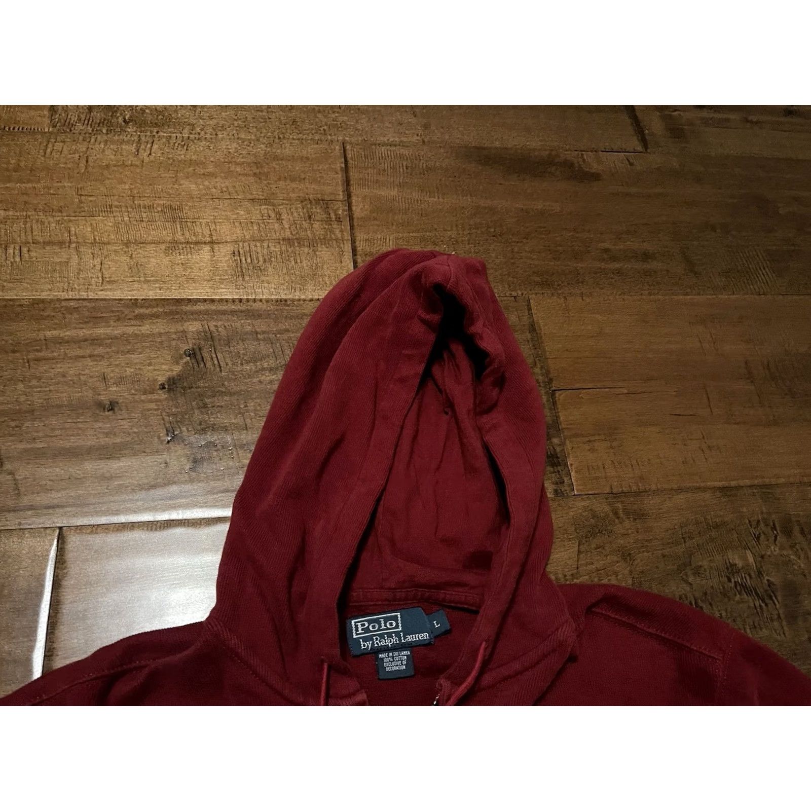 Polo Ralph Lauren Polo Ralph Lauren Hoodie Sweater Sweatshirt Full Zip Ribbed Maroon Large Men's Size US L / EU 52-54 / 3 - 3 Thumbnail