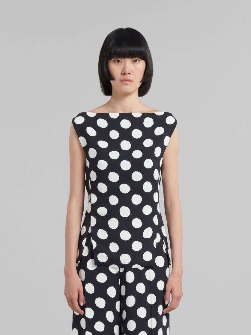 o1w1db10824 Midi Dress in Black/White