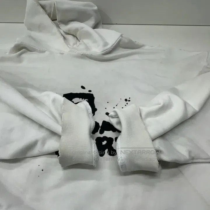 Balenciaga White Graphic Hoodie for Men.