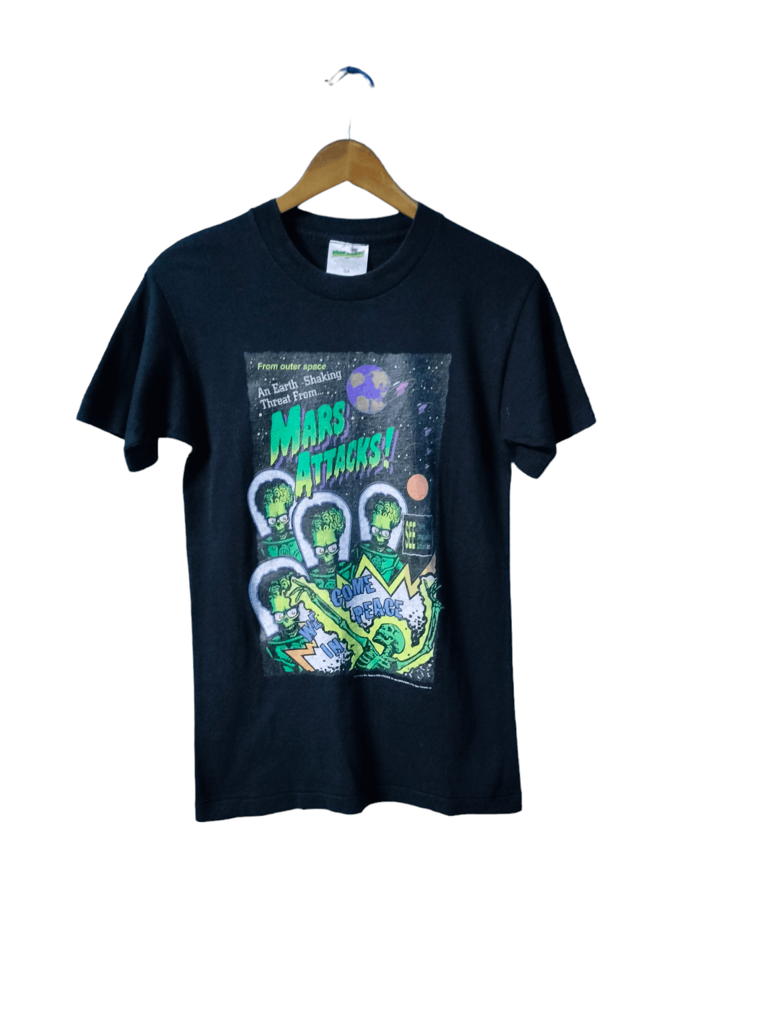 Vintage vintage 90s MARS ATTACKS movie film tshirt Size US S / EU 44-46 / 1 - 1 Thumbnail