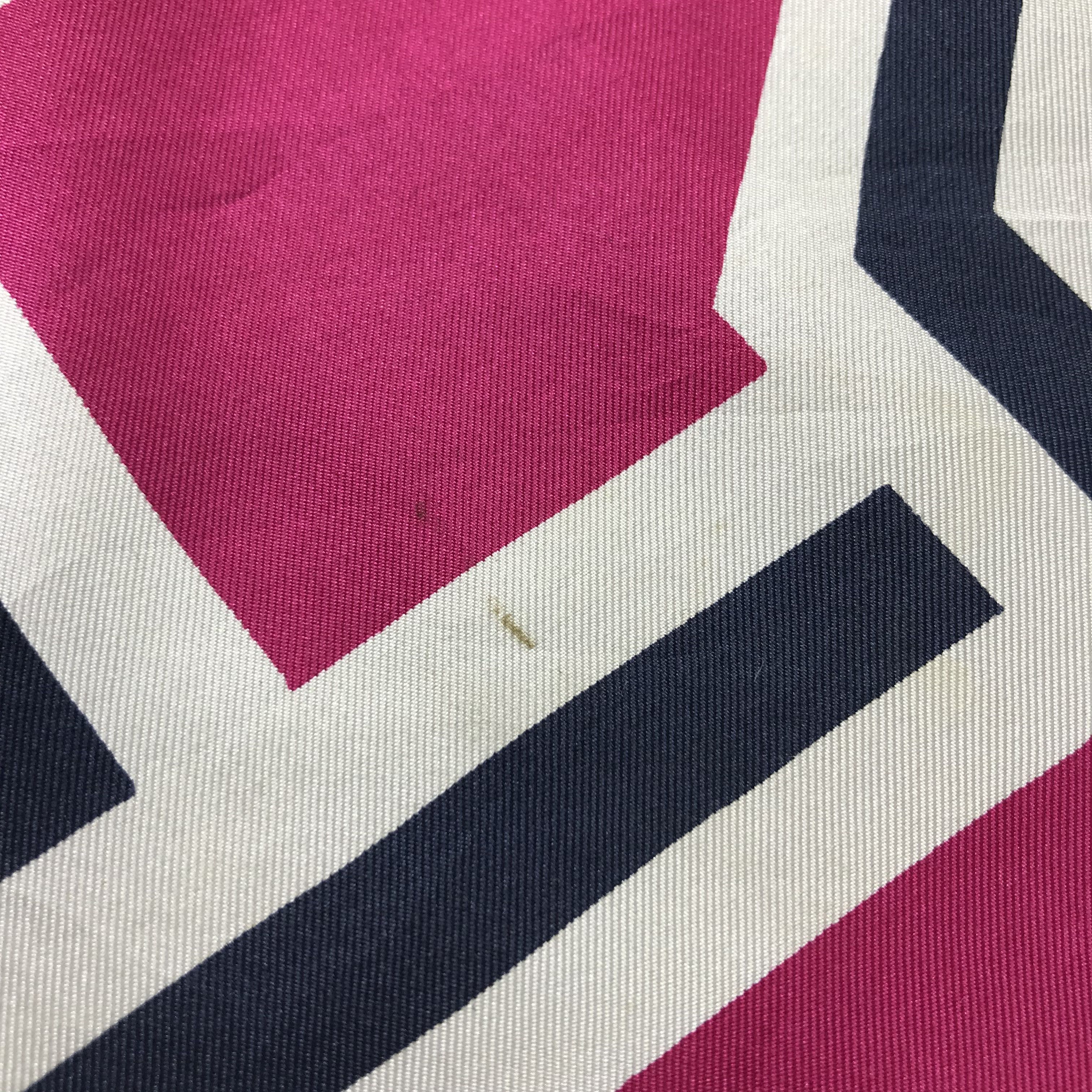 Vintage Vintage Geometrical Design Silk Scarf M112 Size ONE SIZE - 5 Thumbnail