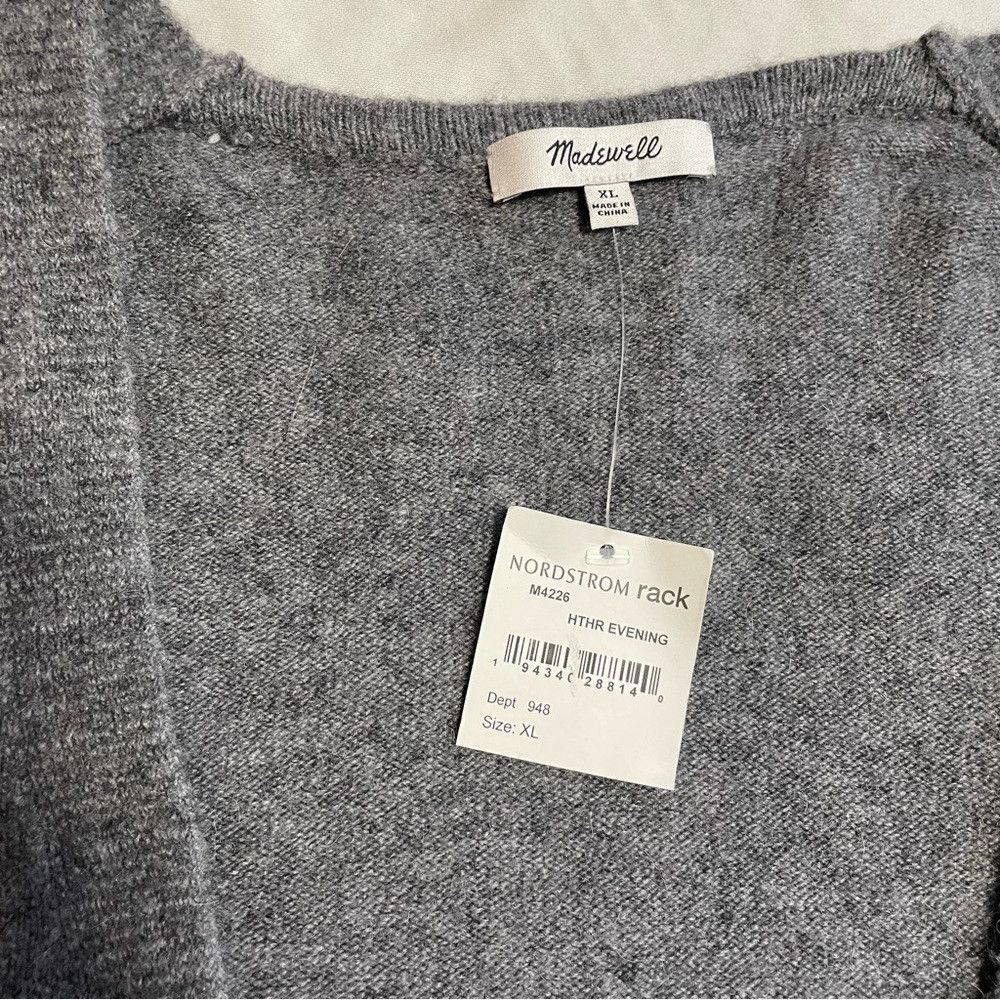 Madewell NWT New $98 Madewell Cozy Walker Grey Cardigan Size XL Size XL / US 12-14 / IT 48-50 - 3 Thumbnail