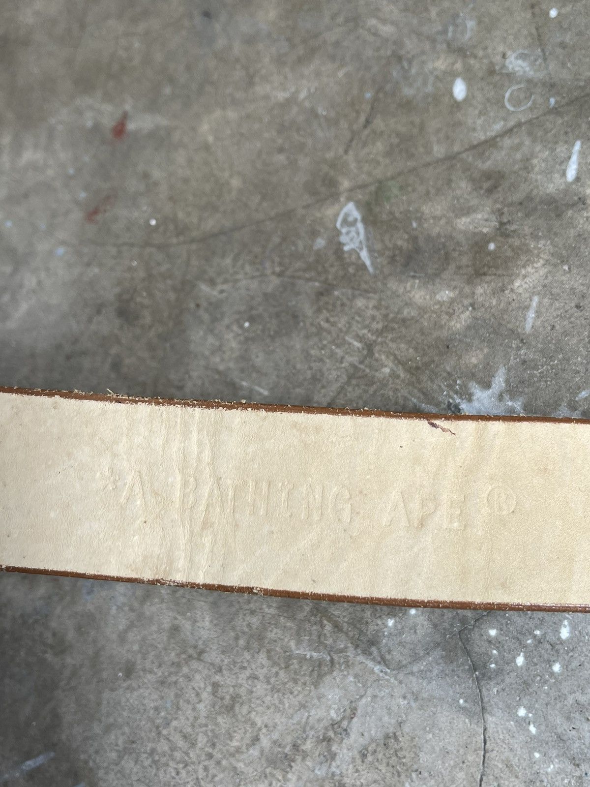 Bape Bape Camo Logo Brown Belt Size 38 - 4 Thumbnail