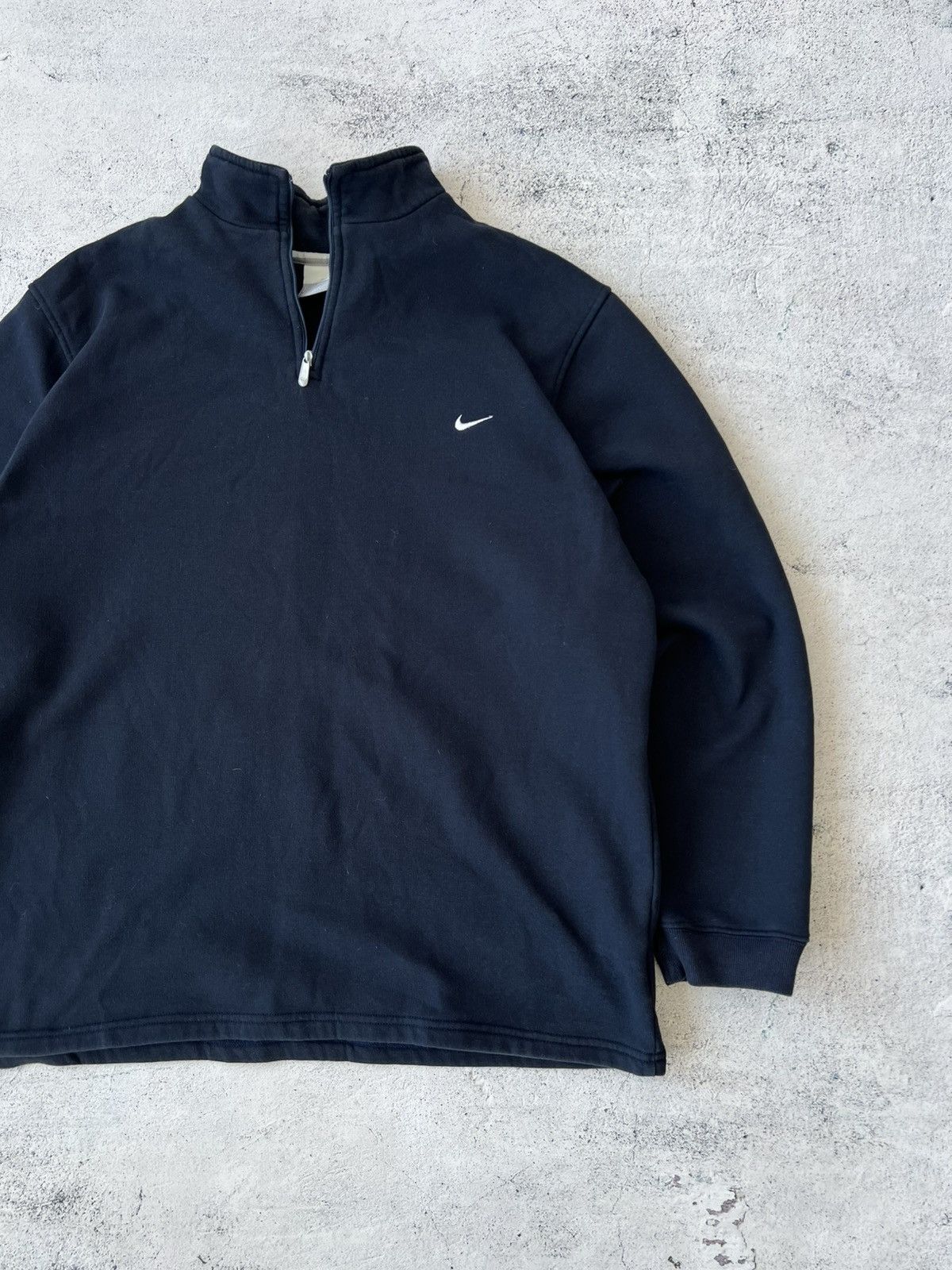 Nike × Vintage 🩸RARE🩸Nike Vintage 00s 1/3 Zip Blue Sweatshirt Size US L / EU 52-54 / 3 - 3 Thumbnail