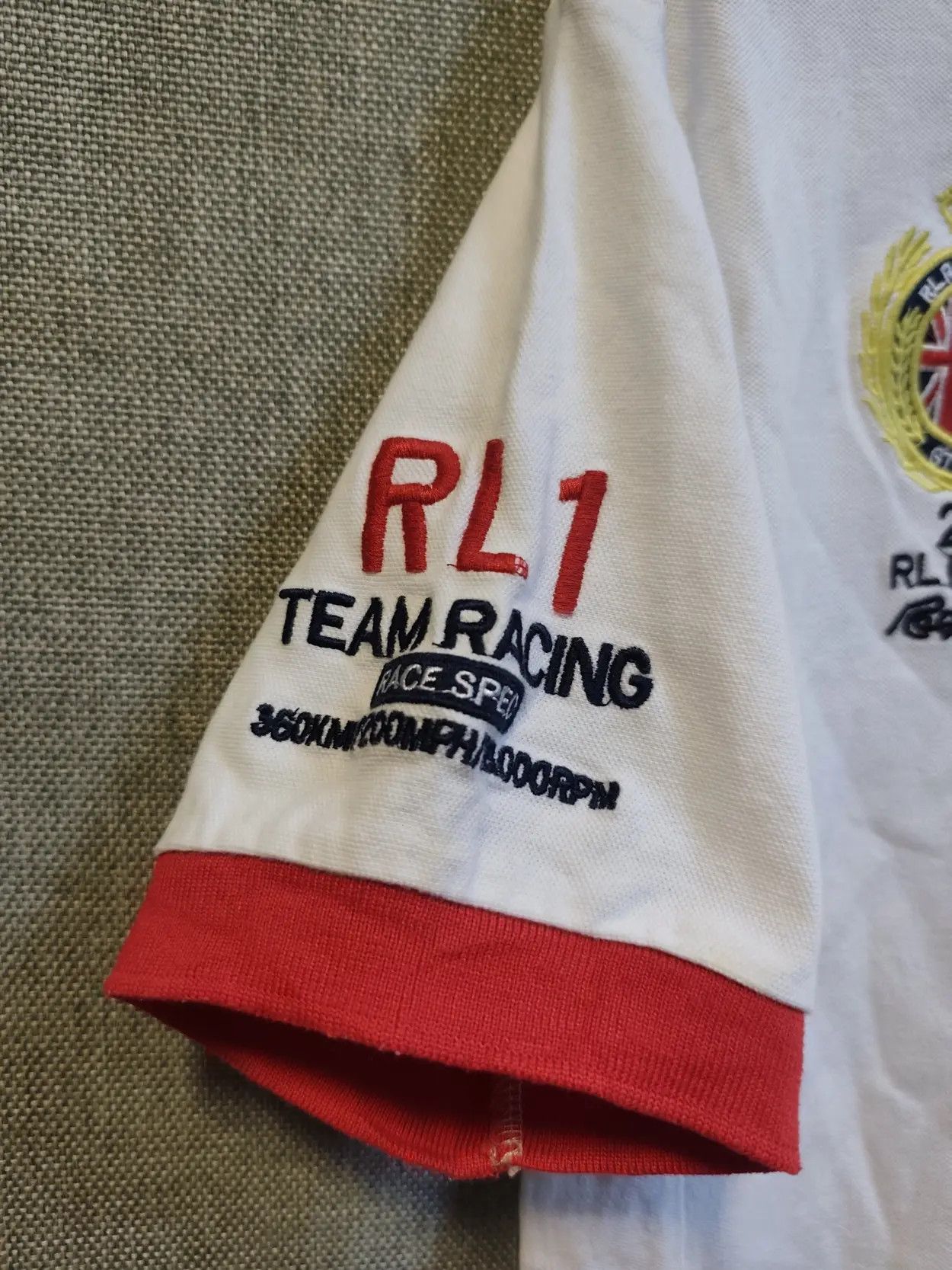 Polo Ralph Lauren Vintage Polo Ralph Lauren RL1 Racing Team GBR Polo Shirt Size US M / EU 48-50 / 2 - 3 Thumbnail