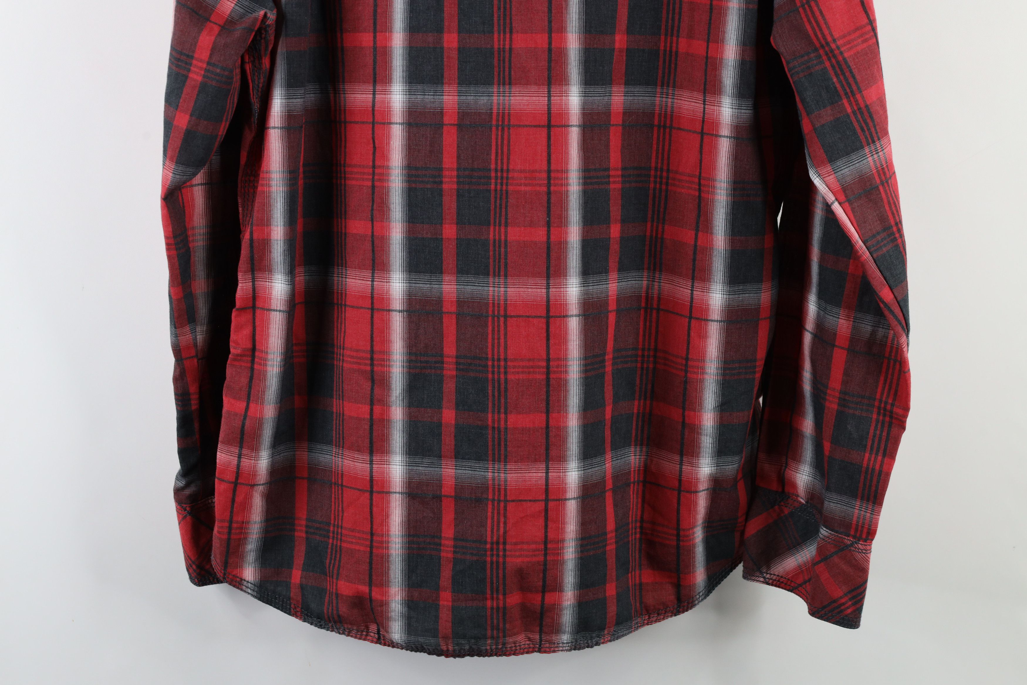 BKE × Vintage Buckle BKE Fit Thick Stitch Snap Button Western Shirt Plaid Size US L / EU 52-54 / 3 - 10 Thumbnail