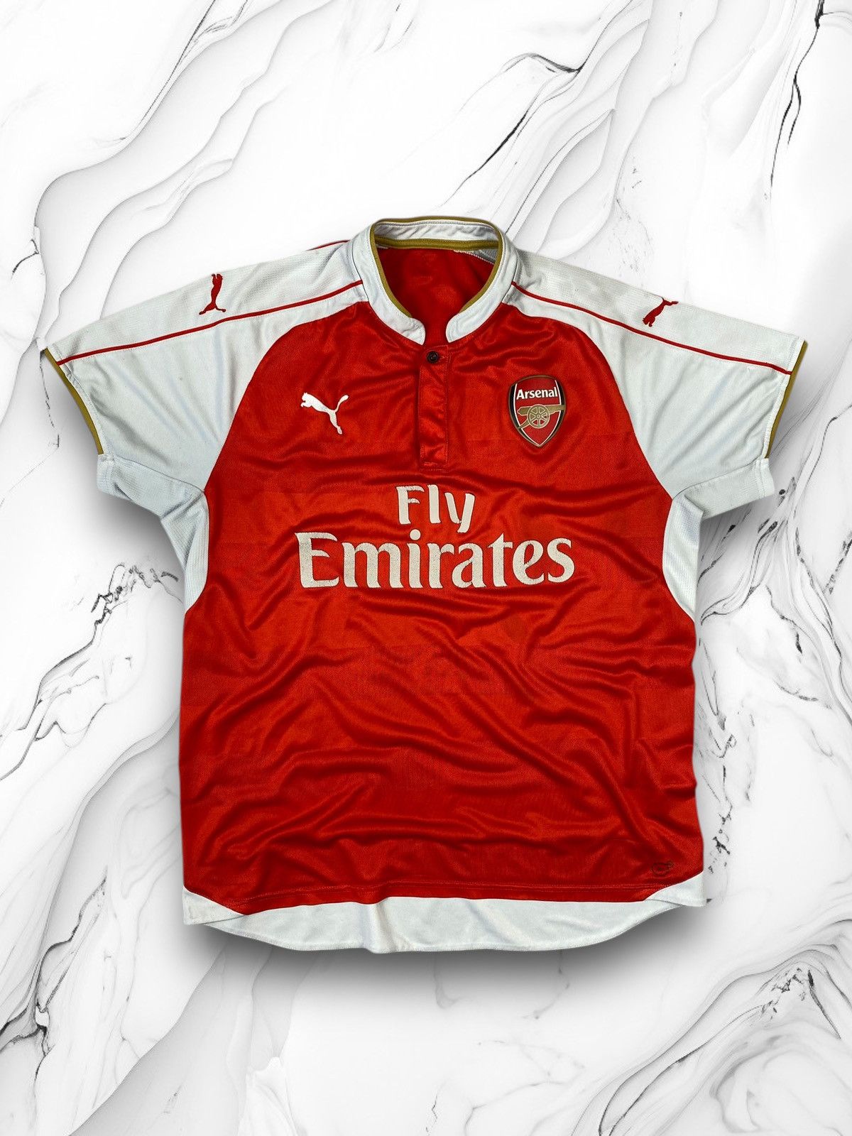 Puma ARSENAL PUMA 2015/2016 FOOTBALL SOCCER HOME JERSEY Size US M / EU 48-50 / 2 - 1 Thumbnail
