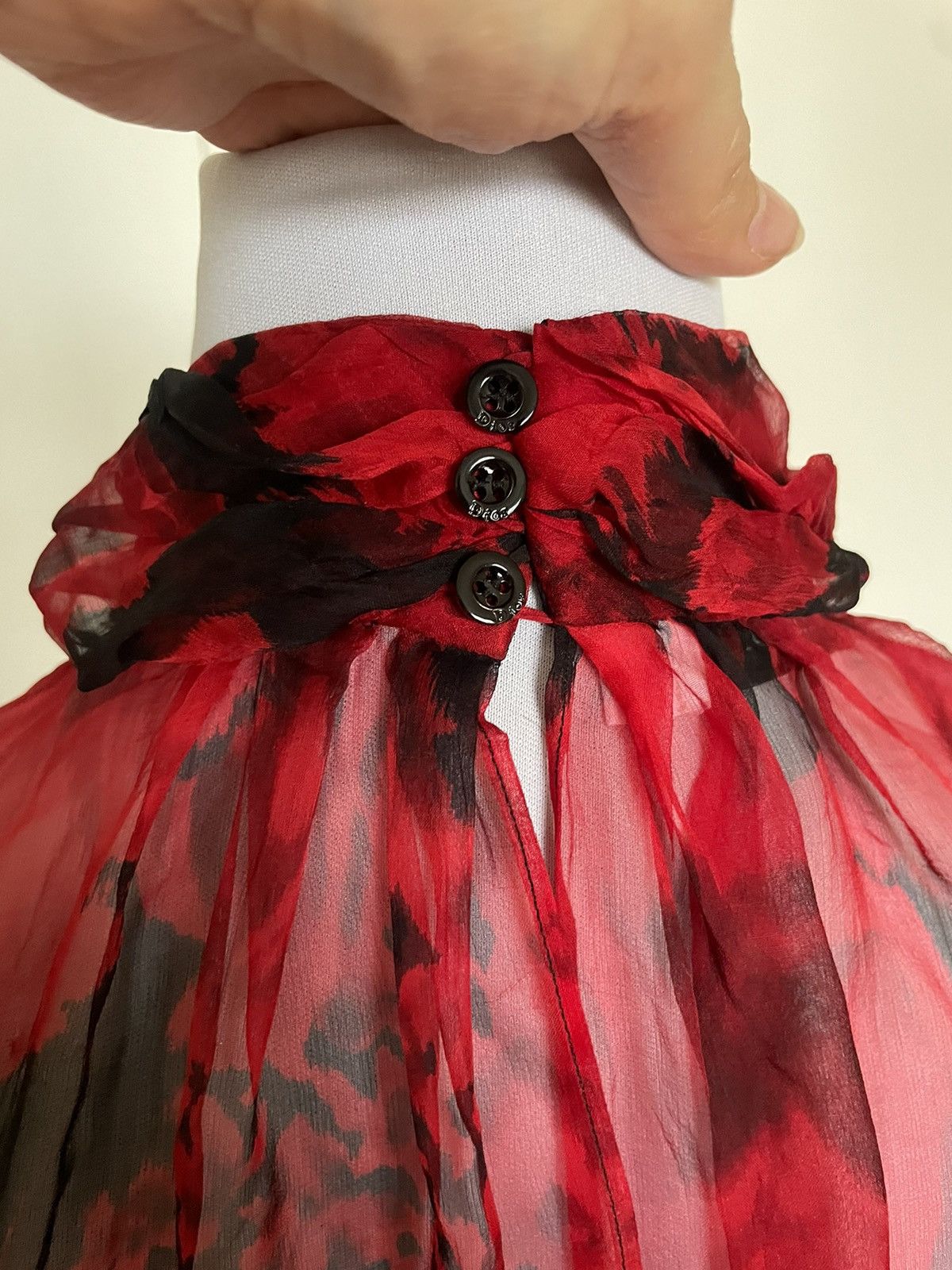 Dior CHRISTIAN DIOR SET SILK BLOUSE AND SKIRT Size S / US 4 / IT 40 - 7 Thumbnail