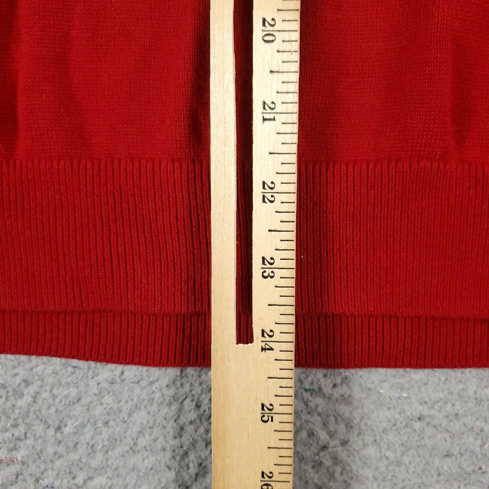 Ralph Lauren Ralph Lauren Women's Sweater Pullover 2X Red Casual Knit Zip Pockets Fall Winter Size XXL / US 16-18 / IT 52-54 - 7 Thumbnail