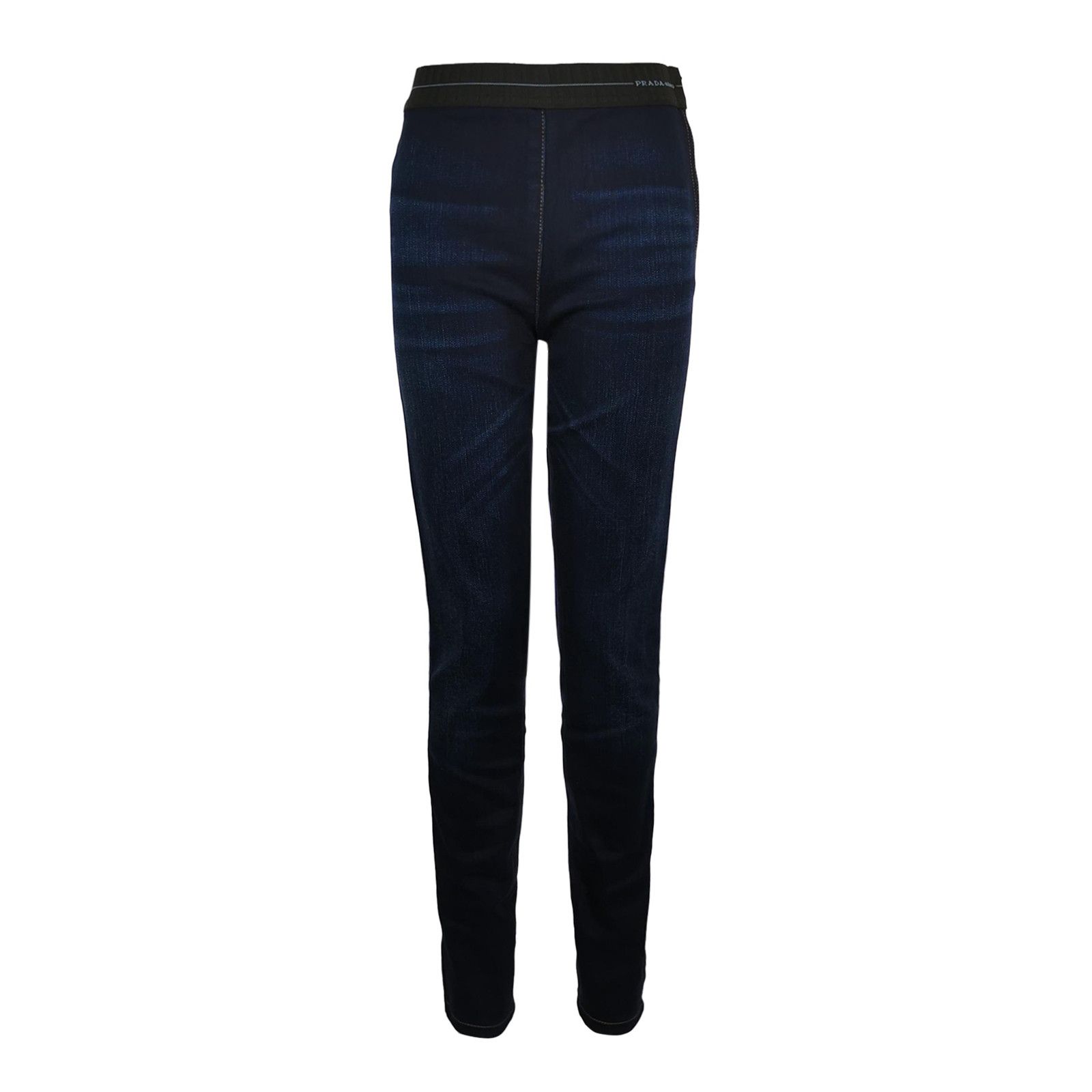 Prada Prada Logo Waistband Leggings Size 36 Size 25" / US 0 / IT 36 - 1 Thumbnail