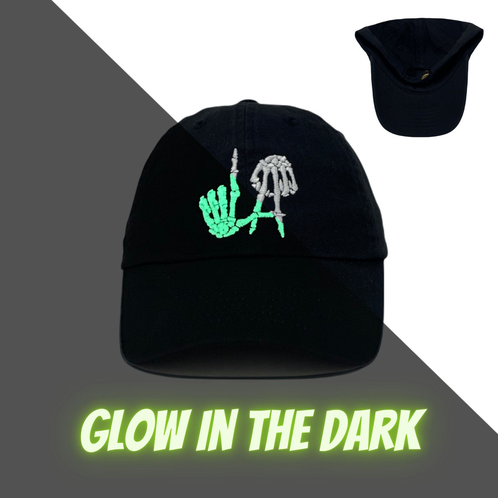 Other Los Angeles Bones Dad Hat Glow In The Dark Size ONE SIZE - 1 Thumbnail