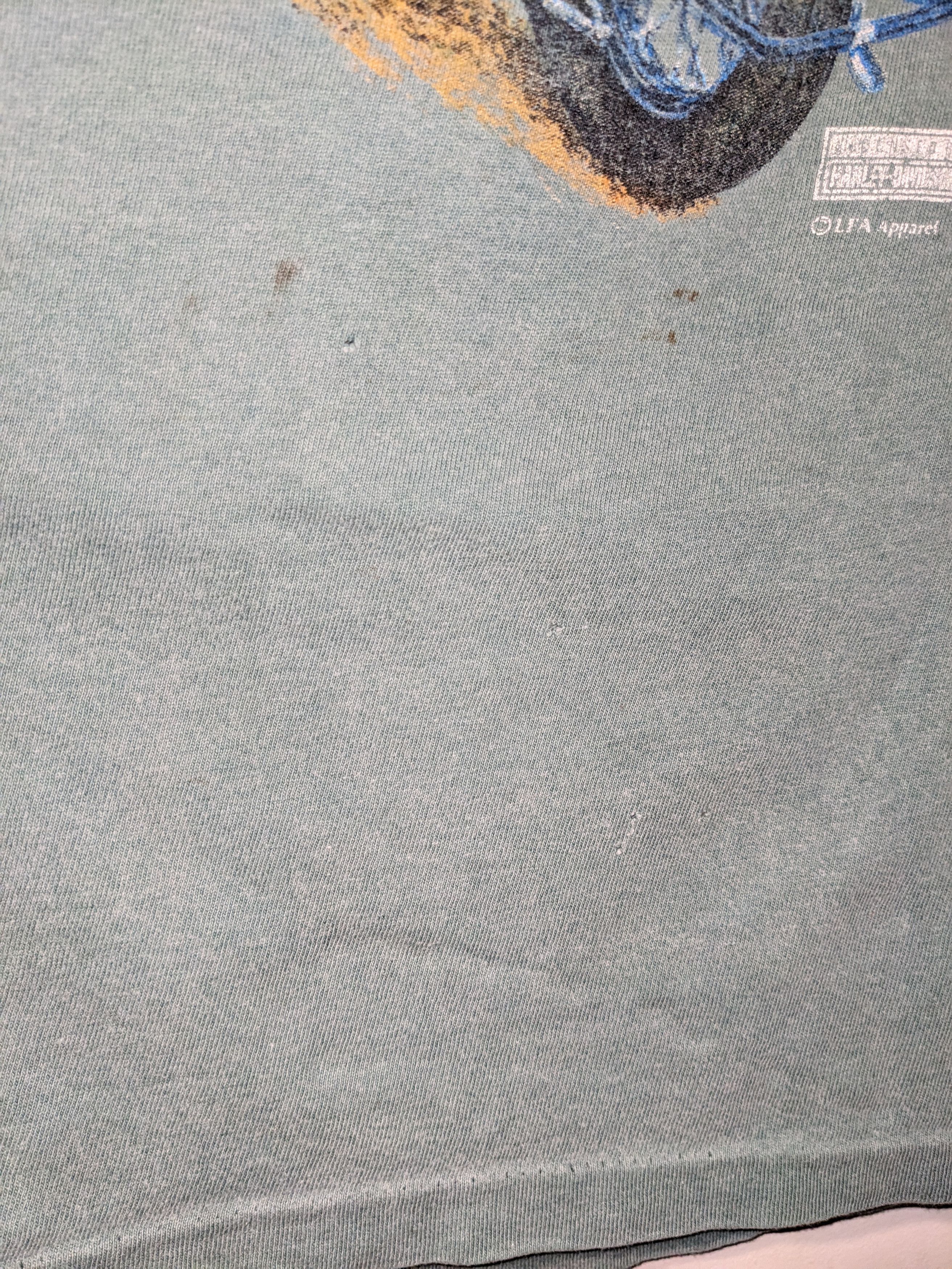Harley Davidson × Vintage Vintage 1995 Harley Davidson Motorcycle Eagle Animal T-Shirt Size US L / EU 52-54 / 3 - 7 Thumbnail
