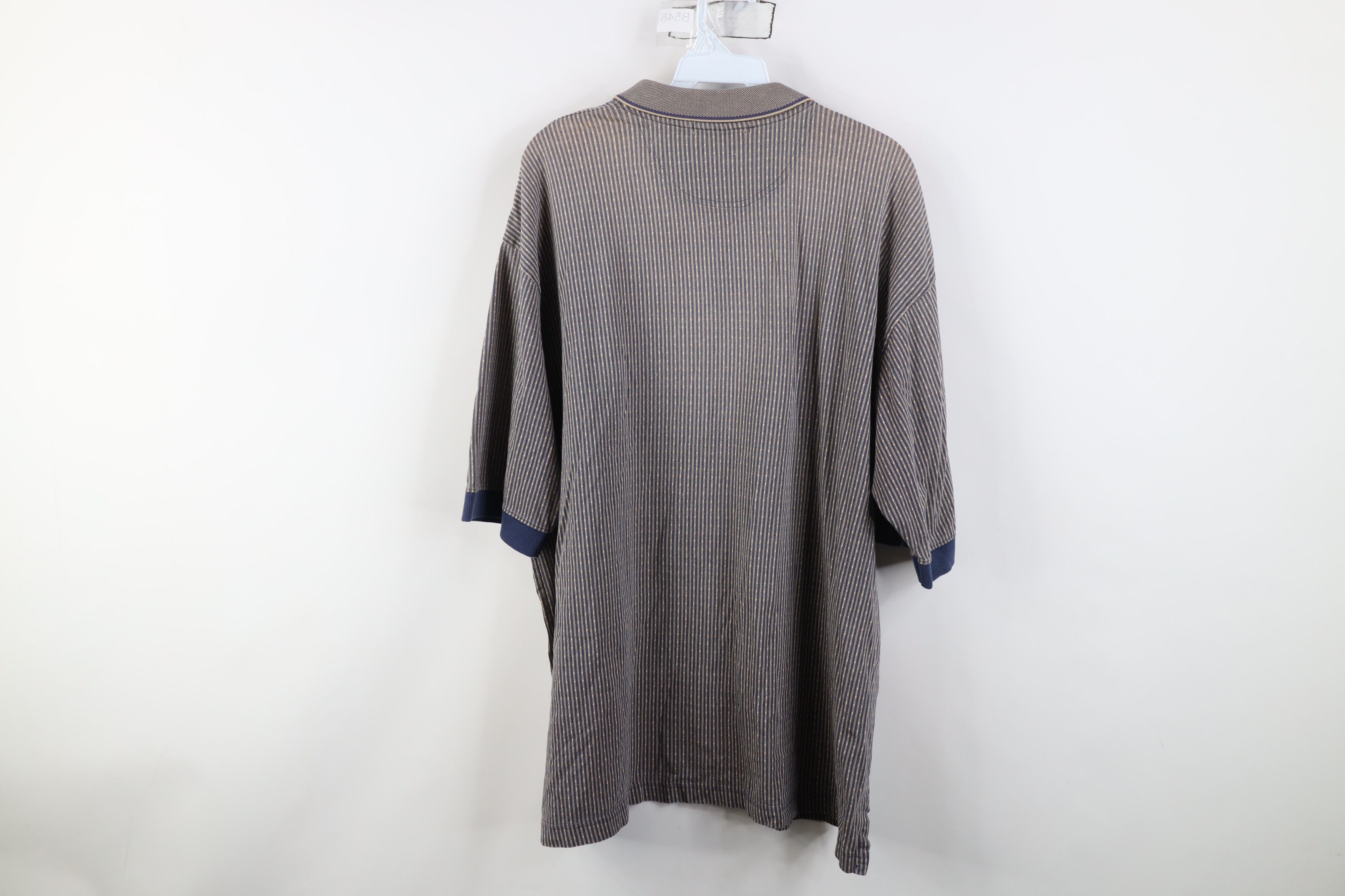 Vintage Vintage 90s Streetwear Knit Baggy Collared Golf Polo Shirt Size US XL / EU 56 / 4 - 13 Thumbnail