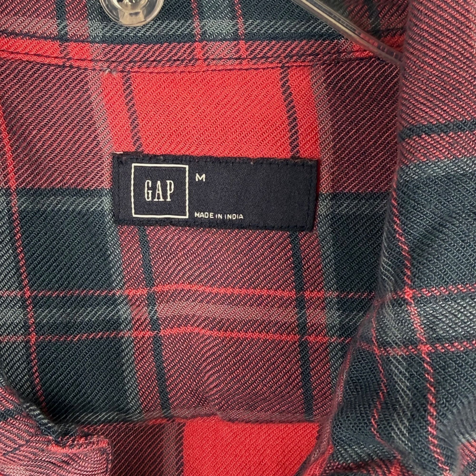 Gap Gap Women's Soft Button-Down Long-Sleeve Shirt Pink & Blue P Size M / US 6-8 / IT 42-44 - 2 Thumbnail