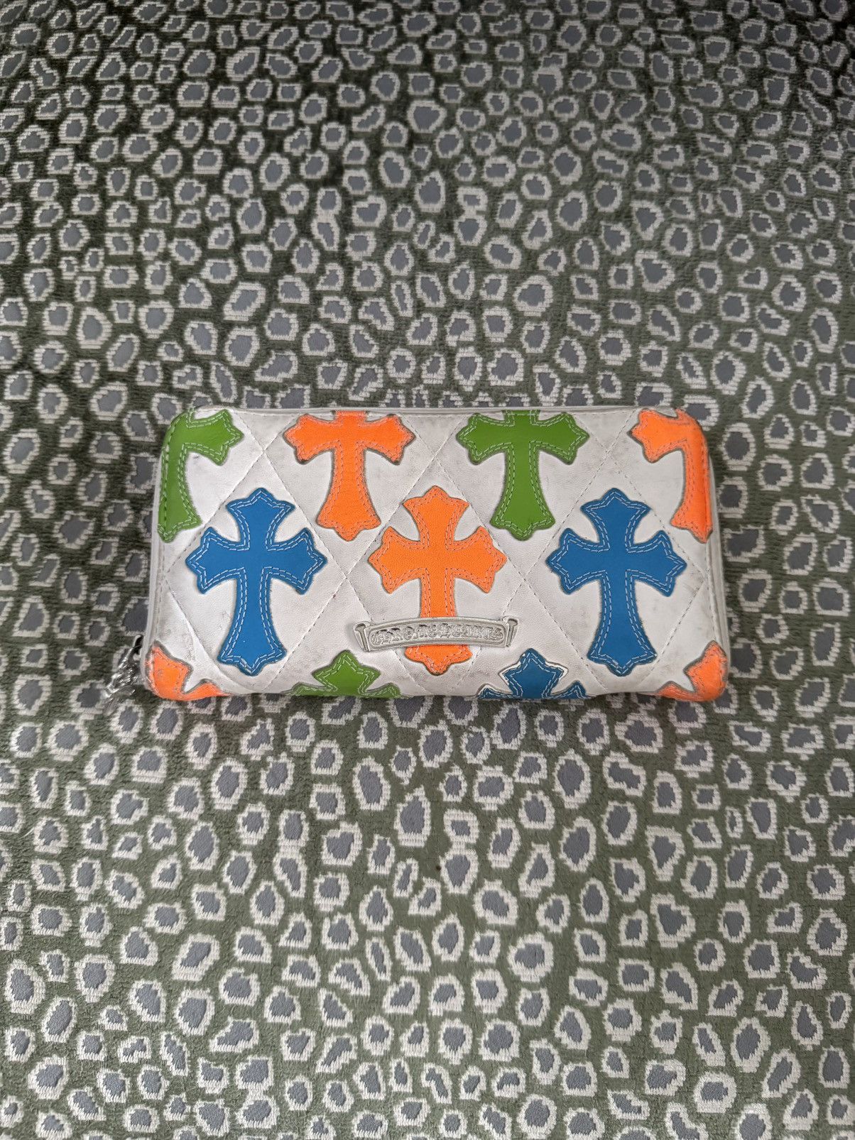 Chrome Hearts Chrome Hearts Multicolor Leather Cross Patch Long Zip Wallet Size ONE SIZE - 1 Thumbnail