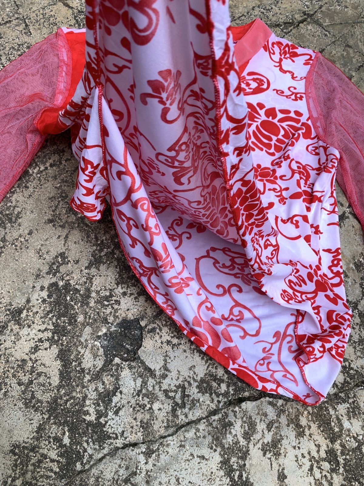 Other y2k Unknown Chinese Knotted Traditional Floral Flared Top Size L / US 10 / IT 46 - 8 Thumbnail