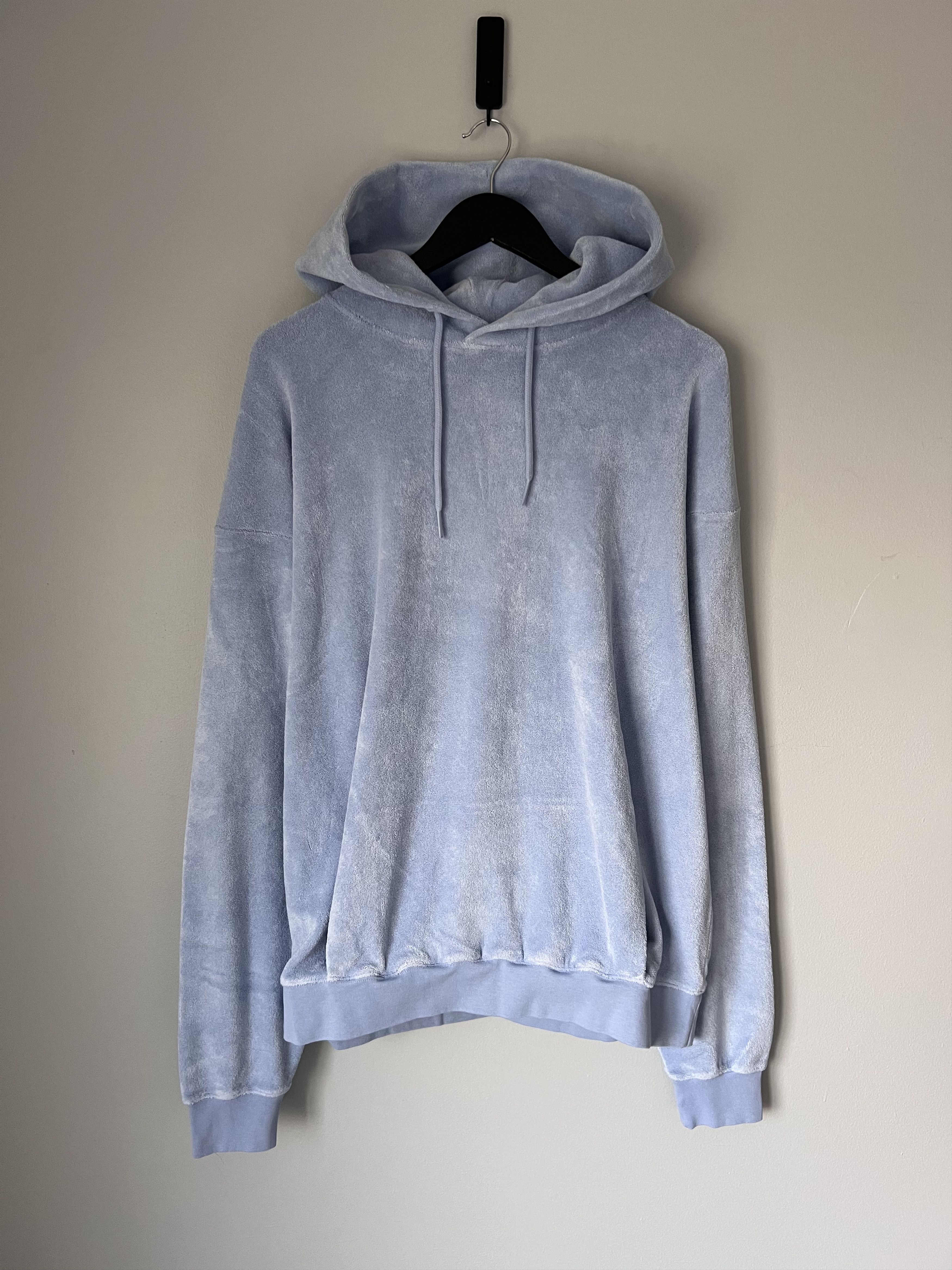 Martine Rose Martine Rose Classic Logo Terry Hoodie in Pale Blue Size US XL / EU 56 / 4 - 4 Thumbnail