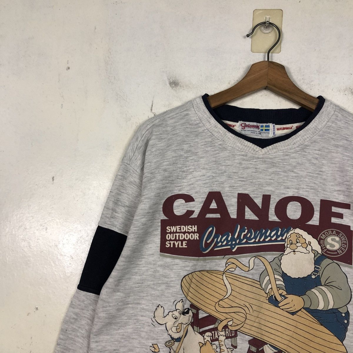 Vintage 📌Vintage 1984 Sweatshirt Santaworld Big Logo Embroidery Size US M / EU 48-50 / 2 - 9 Thumbnail