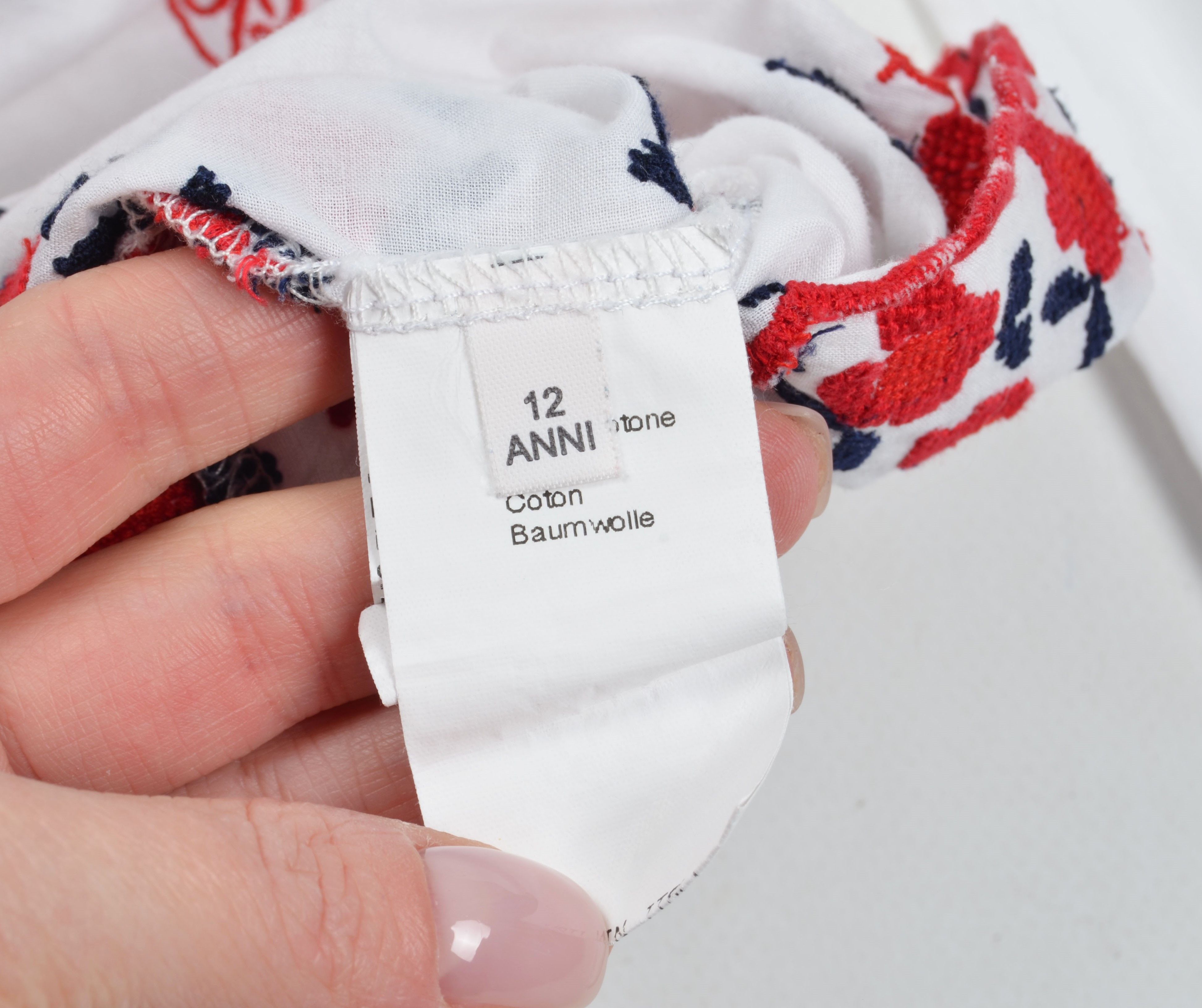 Blumarine × Vintage Miss Blumarine Y2K Cottage Embroidered Shirt Blouse Size XS / US 0-2 / IT 36-38 - 9 Thumbnail