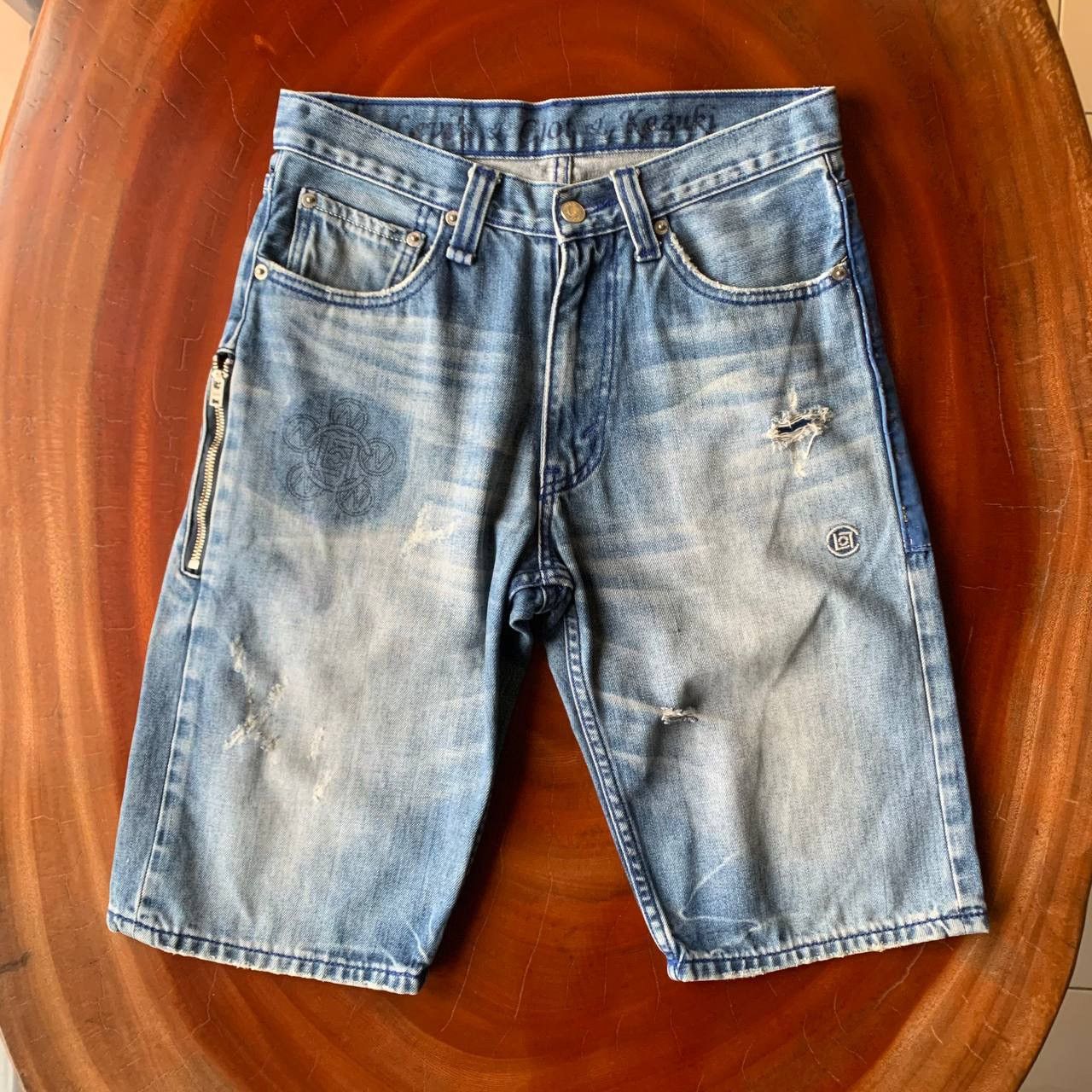 CLOT × Levi's Levis x Clot x Kazuki Kuraishi 501 Blue Denim Short Pants Size US 30 / EU 46 - 1 Thumbnail