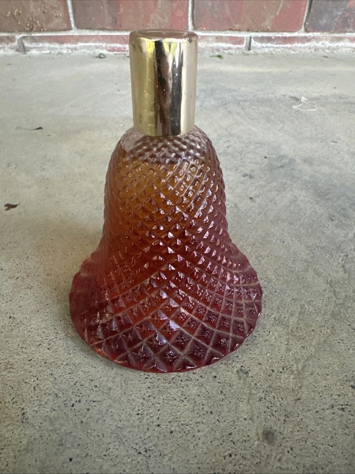 Designer Vintage 1970’s Avon Rosepoint Glass Bell Charisma Cologne Size ONE SIZE - 3 Thumbnail