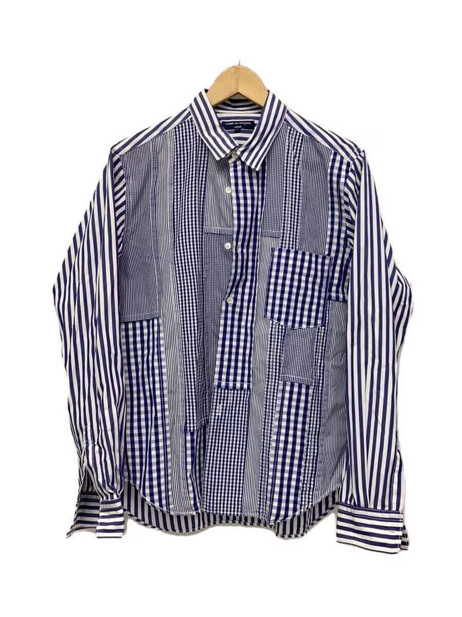 Comme des Garcons Patchwork Striped Button Shirt | Grailed
