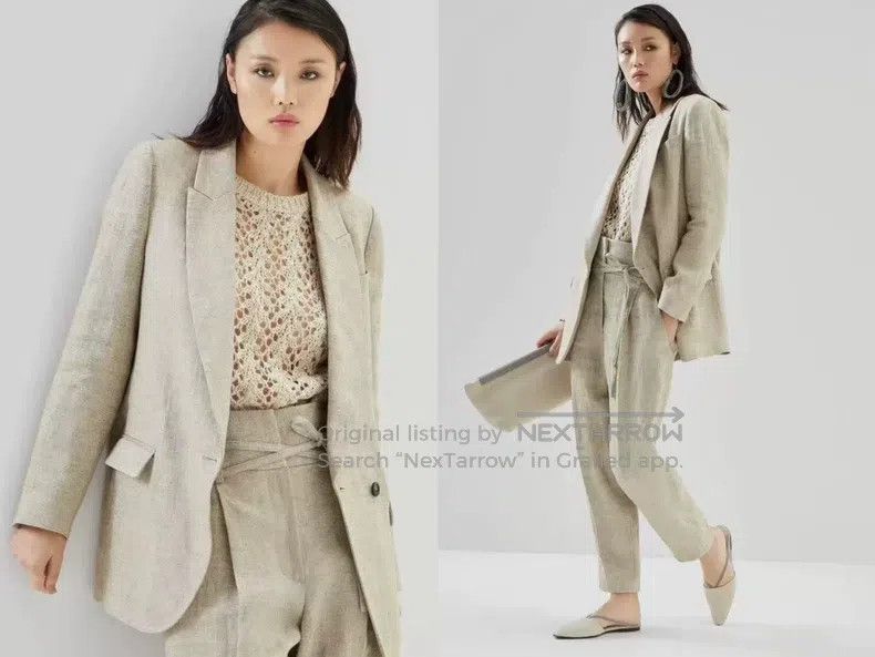 Brunello Cucinelli Brunello Cucinelli Ladies' Single-breasted Suit Jacket Size S / US 4 / IT 40 - 1 Thumbnail