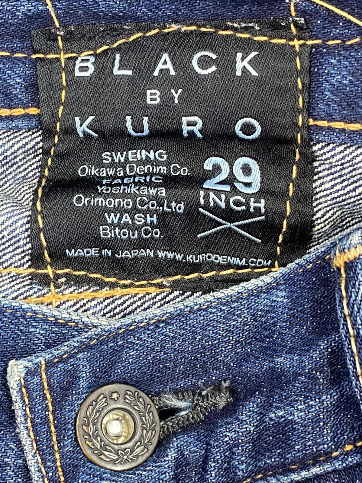 Japanese Brand Japanese Brand X Selvedge Whiskered Straight Leg Style Jeans Size US 30 / EU 46 - 10 Thumbnail