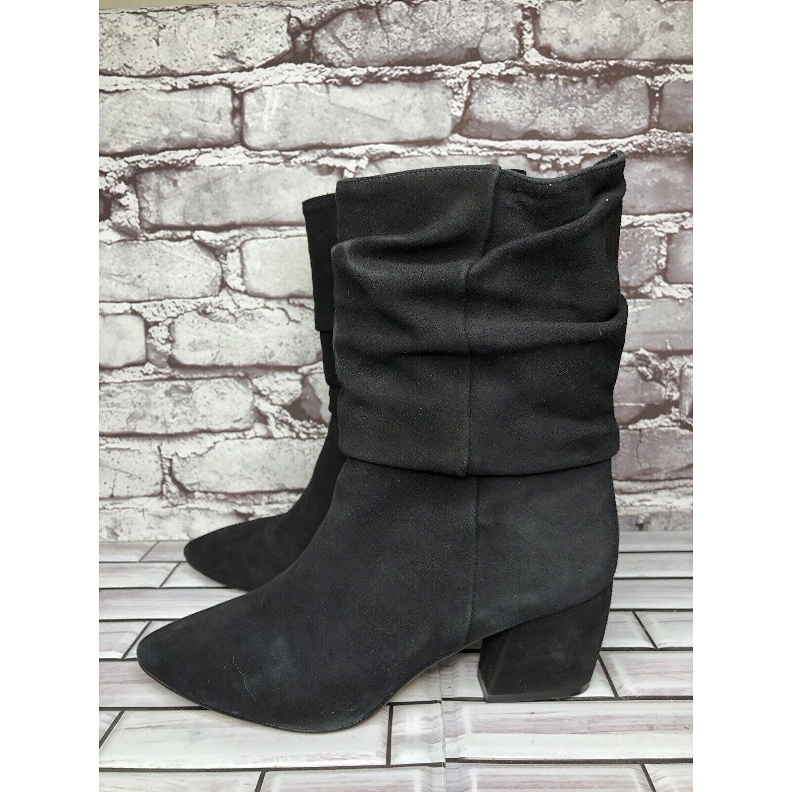 Other Botkier Skylar Black Suede Leather Pointed Heel Booties Wome Size US 8 / IT 38 - 15 Thumbnail