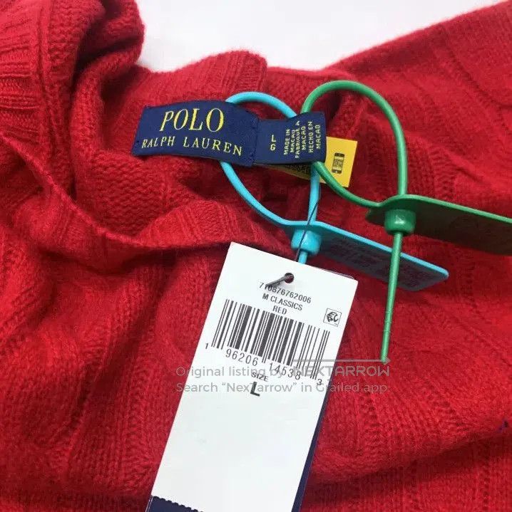 Polo Ralph Lauren Polo Ralph Lauren Men's Red Embroidered Crewneck Sweater. Size US L / EU 52-54 / 3 - 2 Thumbnail