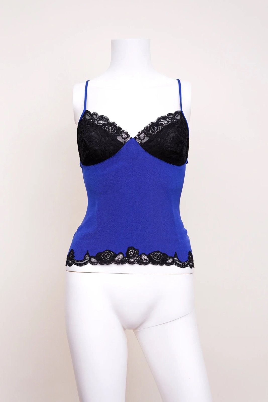 Versace Gianni Versace 1996 Blue Lace Tank Top Size S / US 4 / IT 40 - 2 Thumbnail