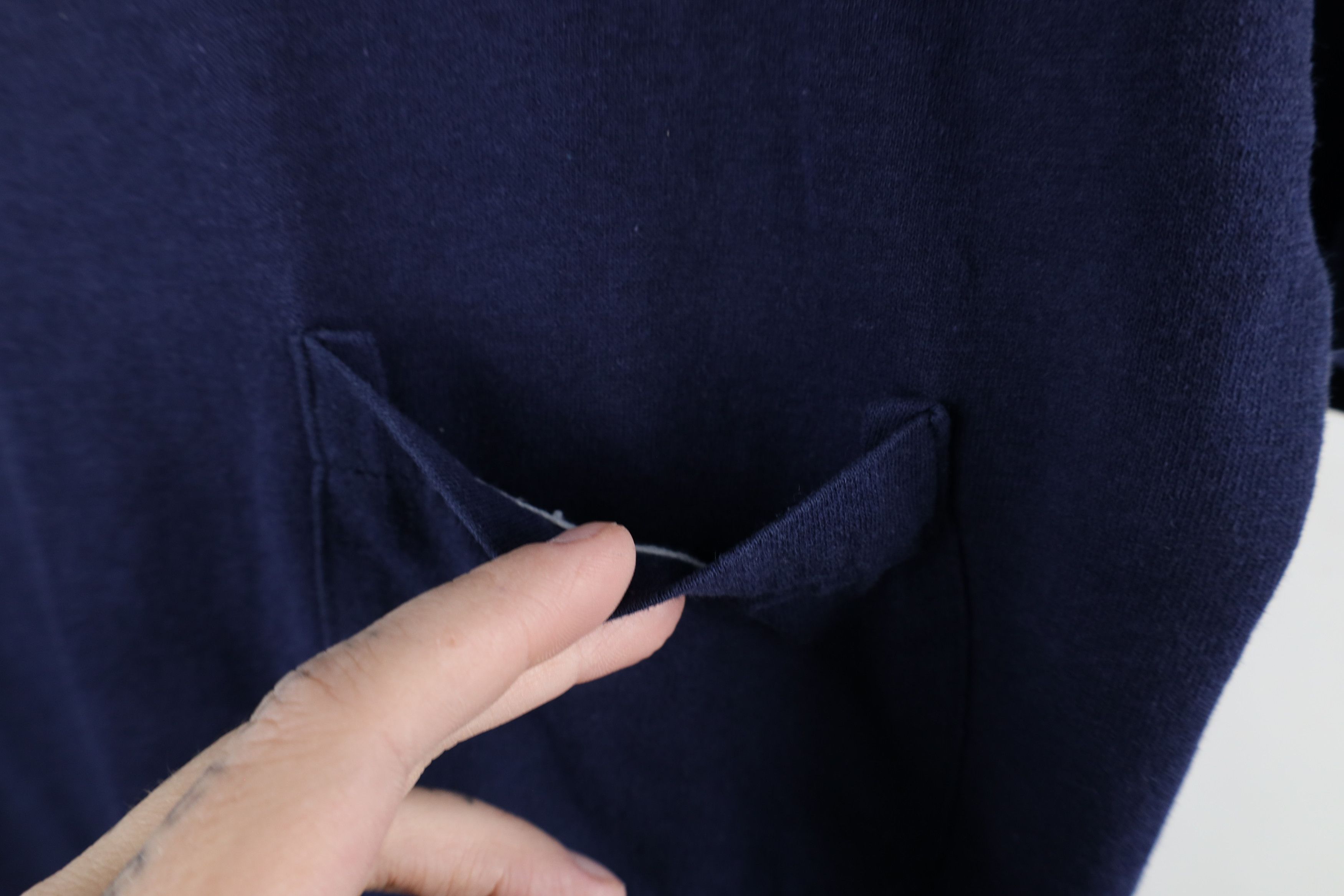 Vintage Vintage 90s Streetwear Blank Thin Pocket T-Shirt Blue USA Size US M / EU 48-50 / 2 - 5 Thumbnail