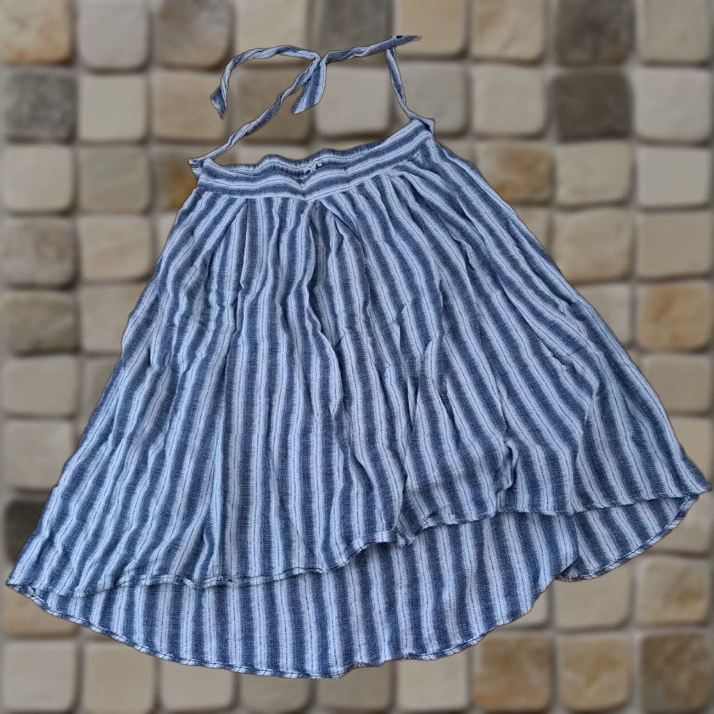 Vintage VINTAGE Max Studio Skirt Women Long Striped Black&White L Flare Cotton Strap, 30" Waist, 28" Length, Regular, Good Condition Size 36" / US 14 / IT 50 - 1 Thumbnail
